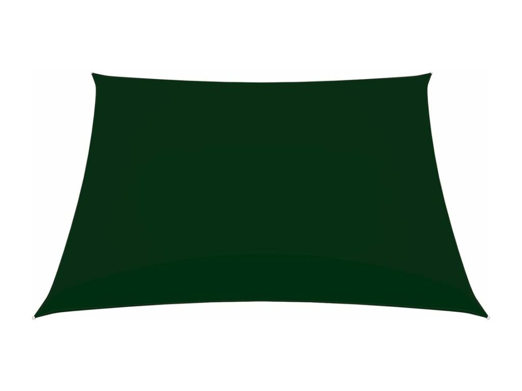 Vela parasol cuadrada tela oxford 3,6x3,6 m verde oscuro