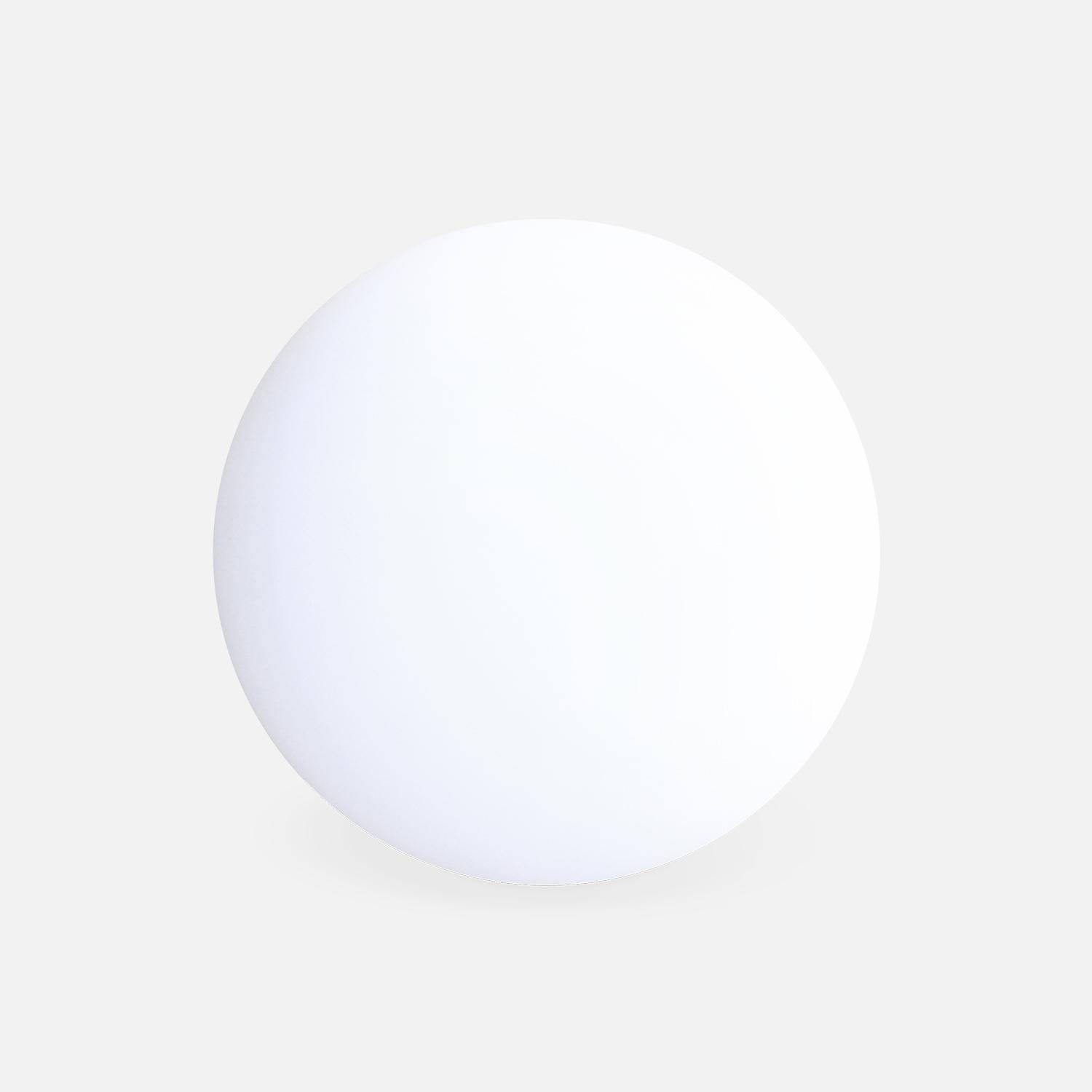 Esfera LED - Bola luminosa LED inalámbrica, interior/exterior, 16 colores