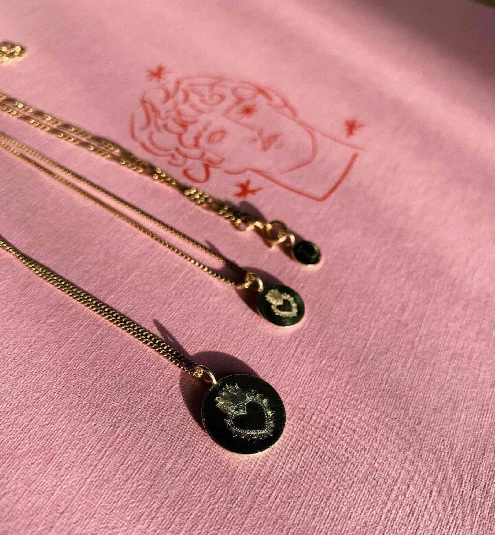 Small Coin Charm 14K