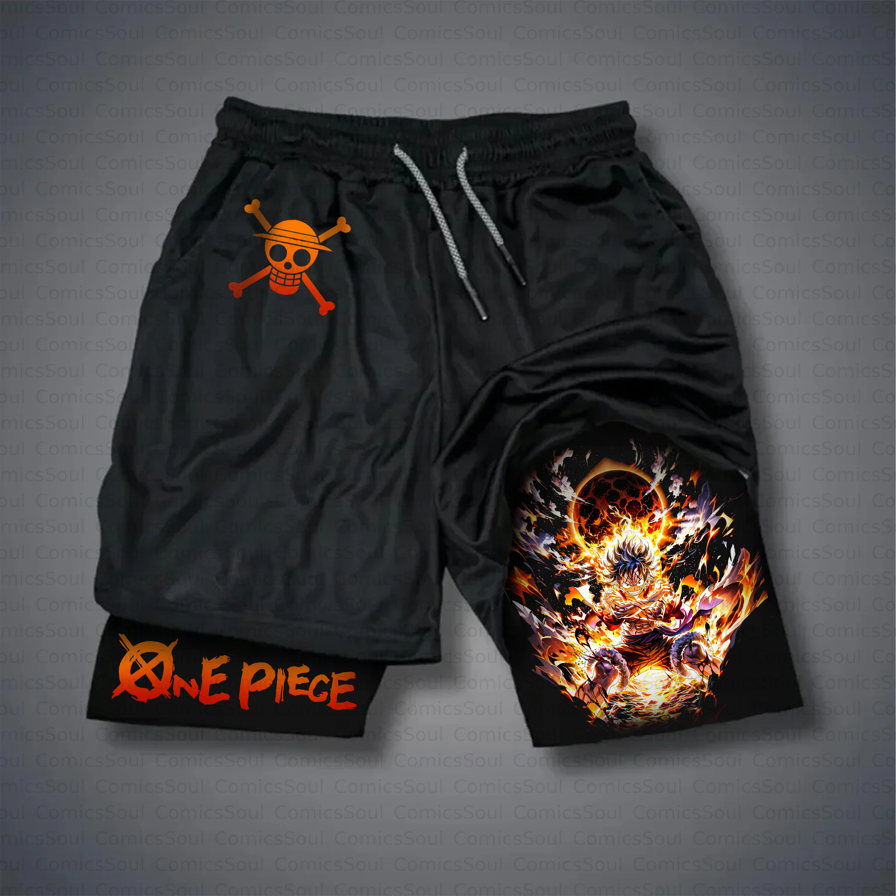 Unisex Casual Anime Style Shorts