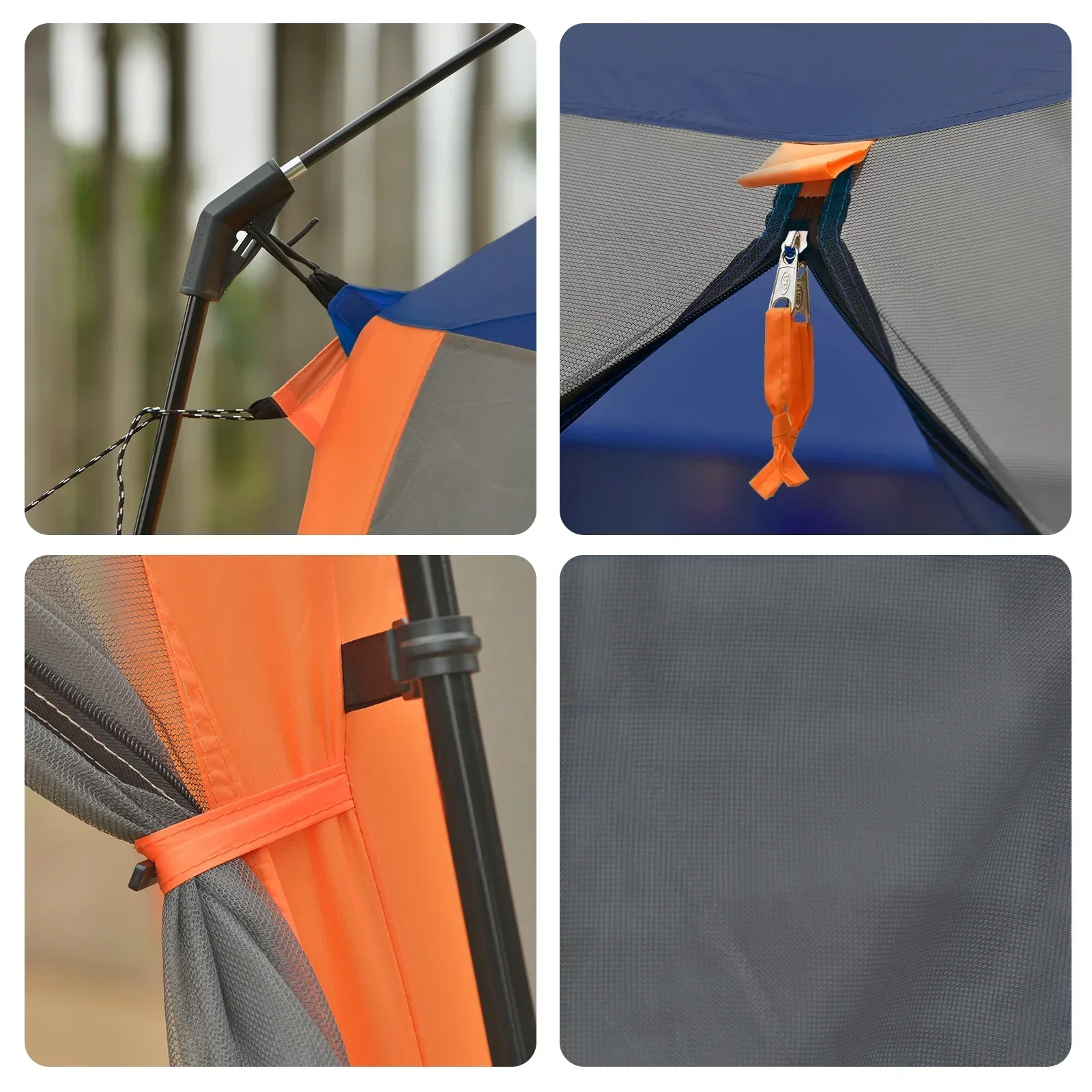 CAMPROS Screen House Canopy Tent, Blue, 12' x 10', 90in Center Height - Image 5 CAMPROS Screen House Canopy Tent, Blue, 12' x 10', 90in Center Height - Image 5