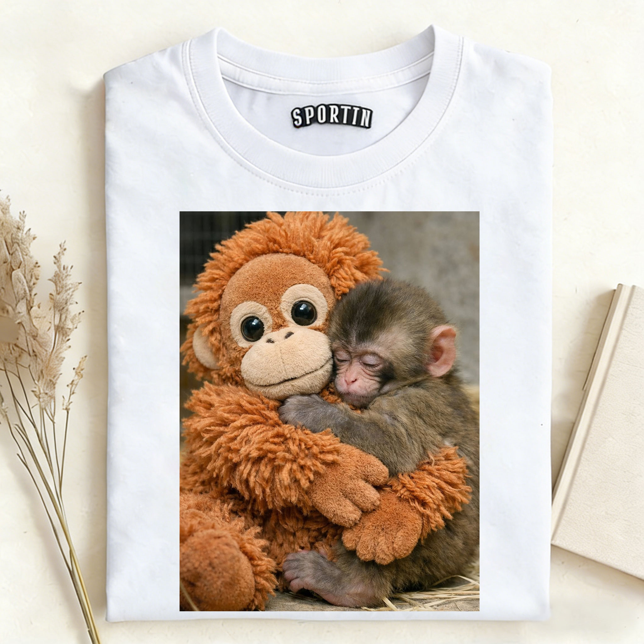 Punch-kun Monkey Meme Graphic T-shirt