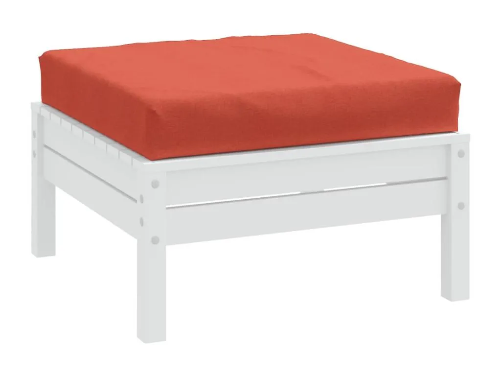 Cojín para sofá de palets tela rojo melange 60x60x10 cm paim94214