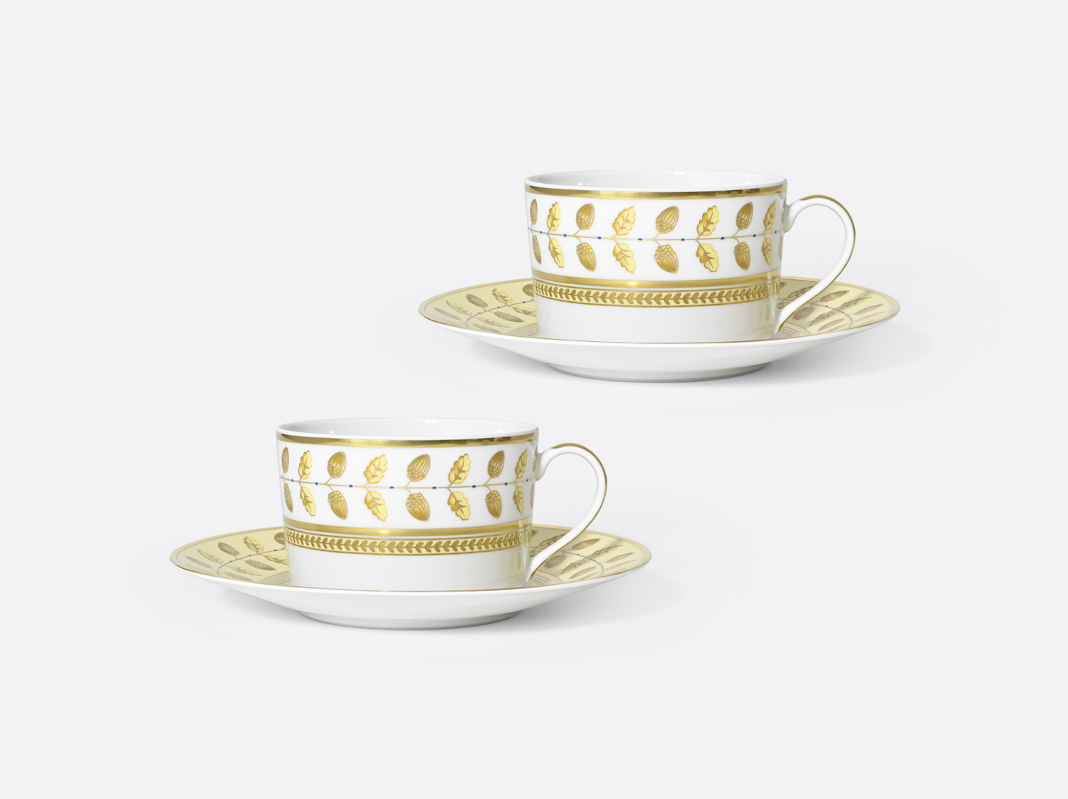 Coffret de Tasse et soucoupe déjeuner 25 cl Constance Jaune