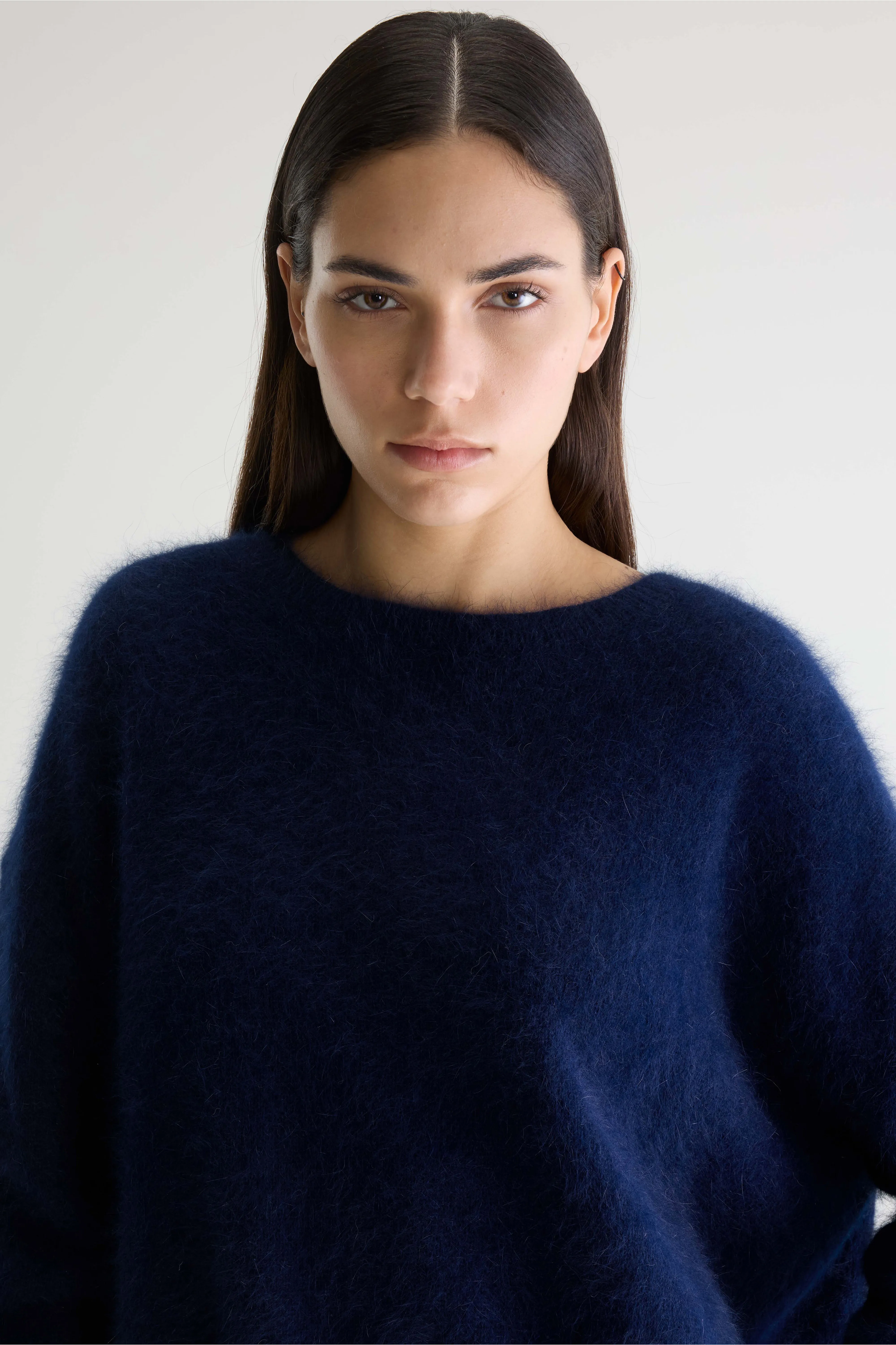 Bellerose Datus angora-blend navy sweater (252 / W / NAVY)