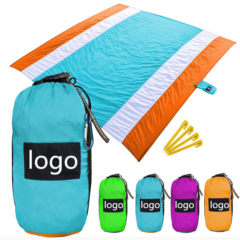 Large Beach Blanket Oversized Custom Beach Mat Intimate Choice of Beach Accessories for Outdoor Travel Camping Hiking