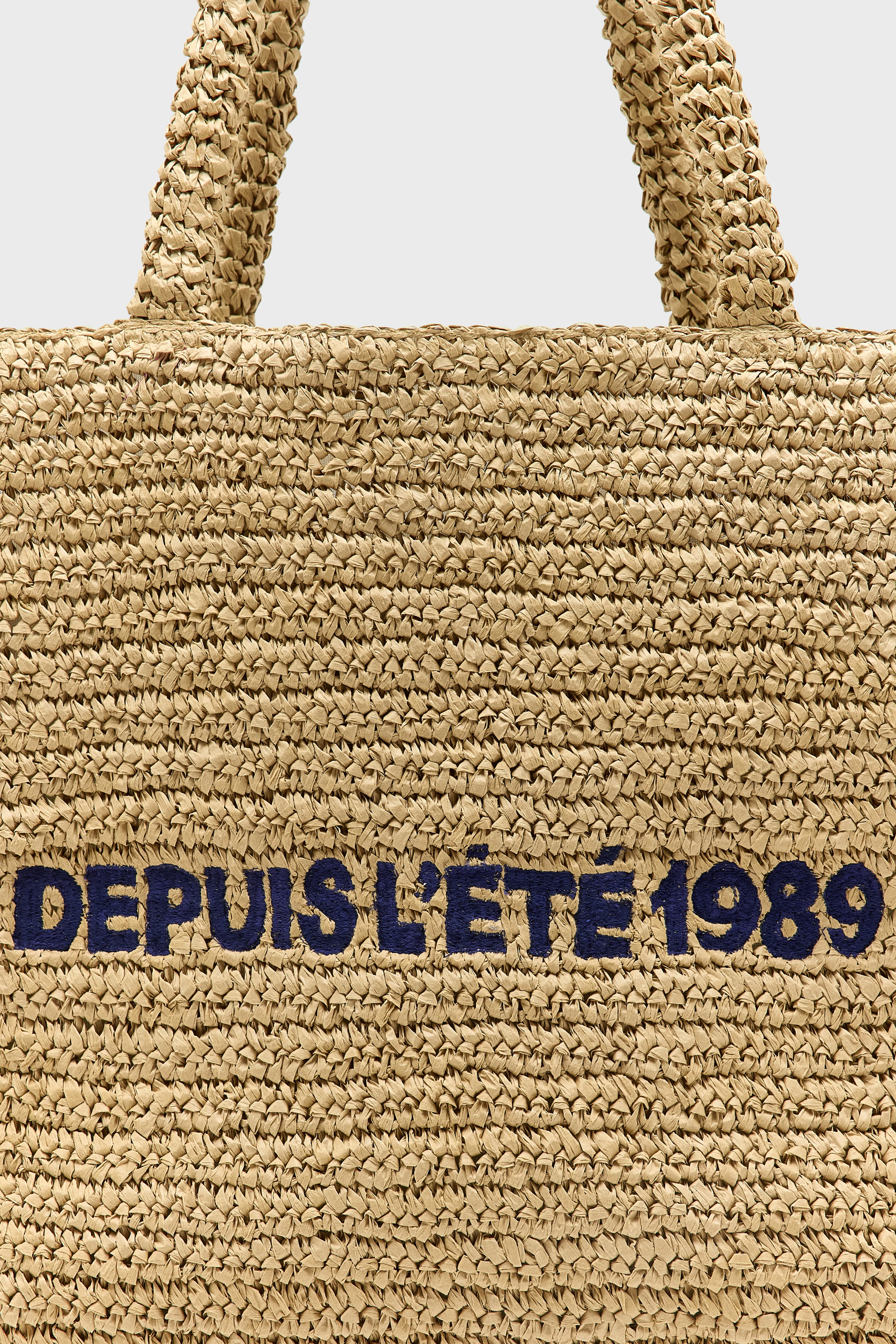 Bellerose Itop straw shopping bag (261 / W / NATURAL)