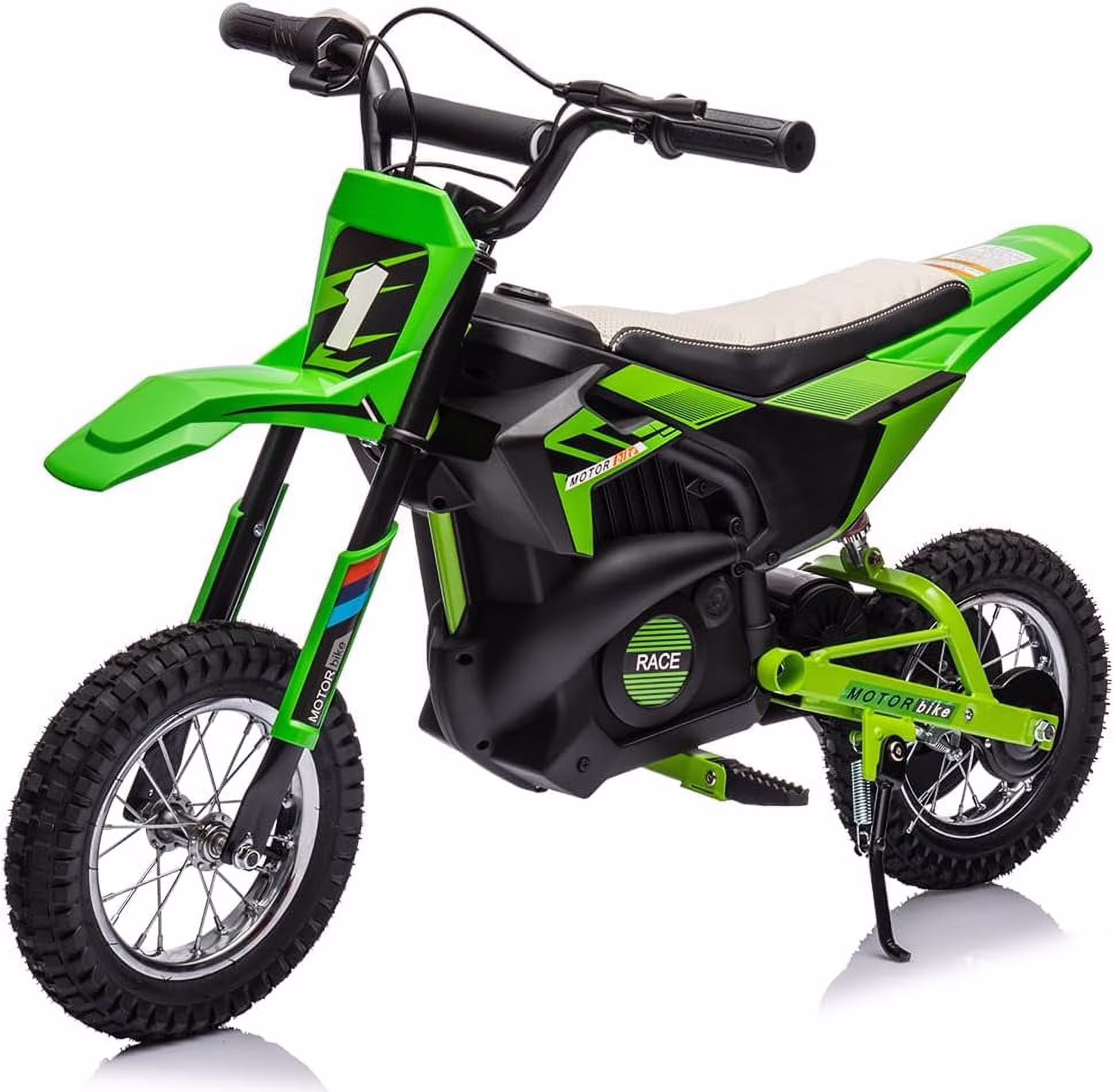 Nasitip Electric 350W Dirt Bike for Kids 8-16 year - Black