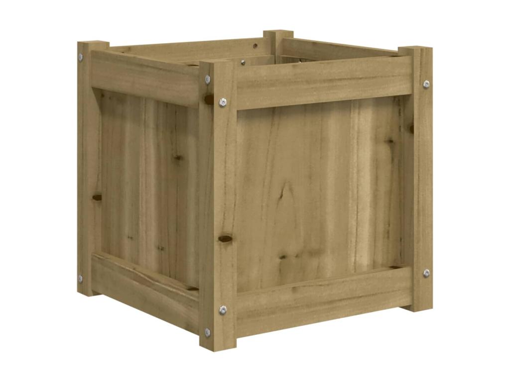 Jardinera 40x40x40 cm madera de pino impregnada