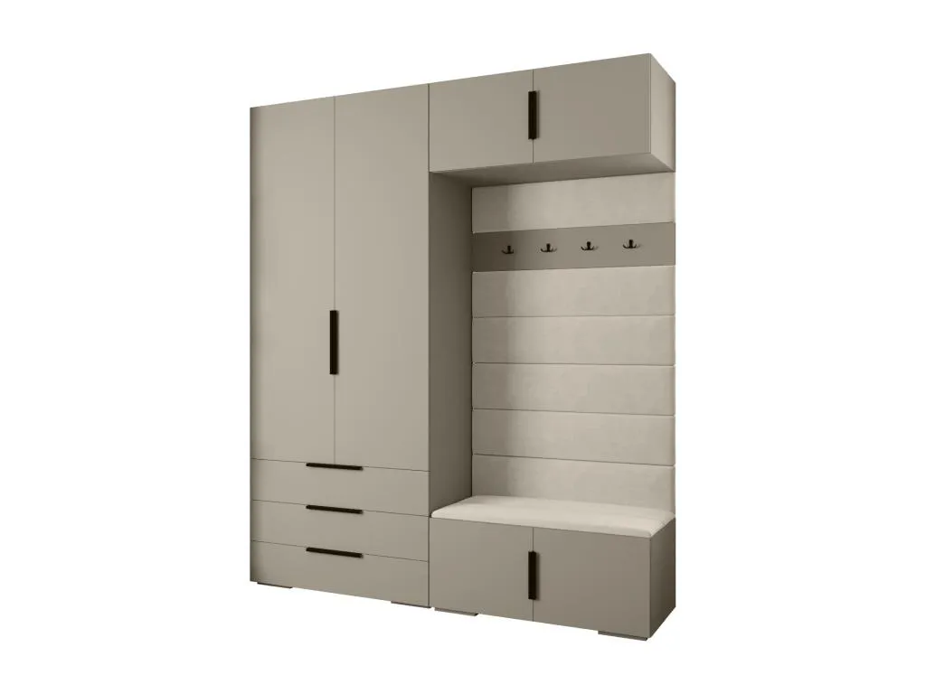 Kavehomedeco 4 armario con puertas batientes 236.7/200/47 23589OOWL