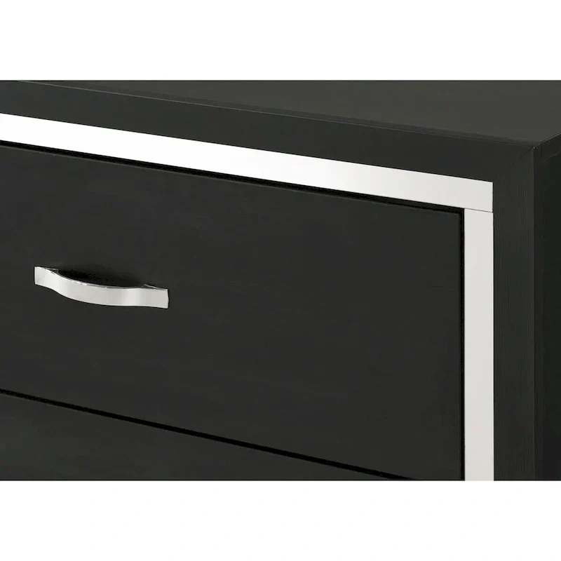 Pedro 6-Piece Black Velvet Upholstered Bedroom Collection