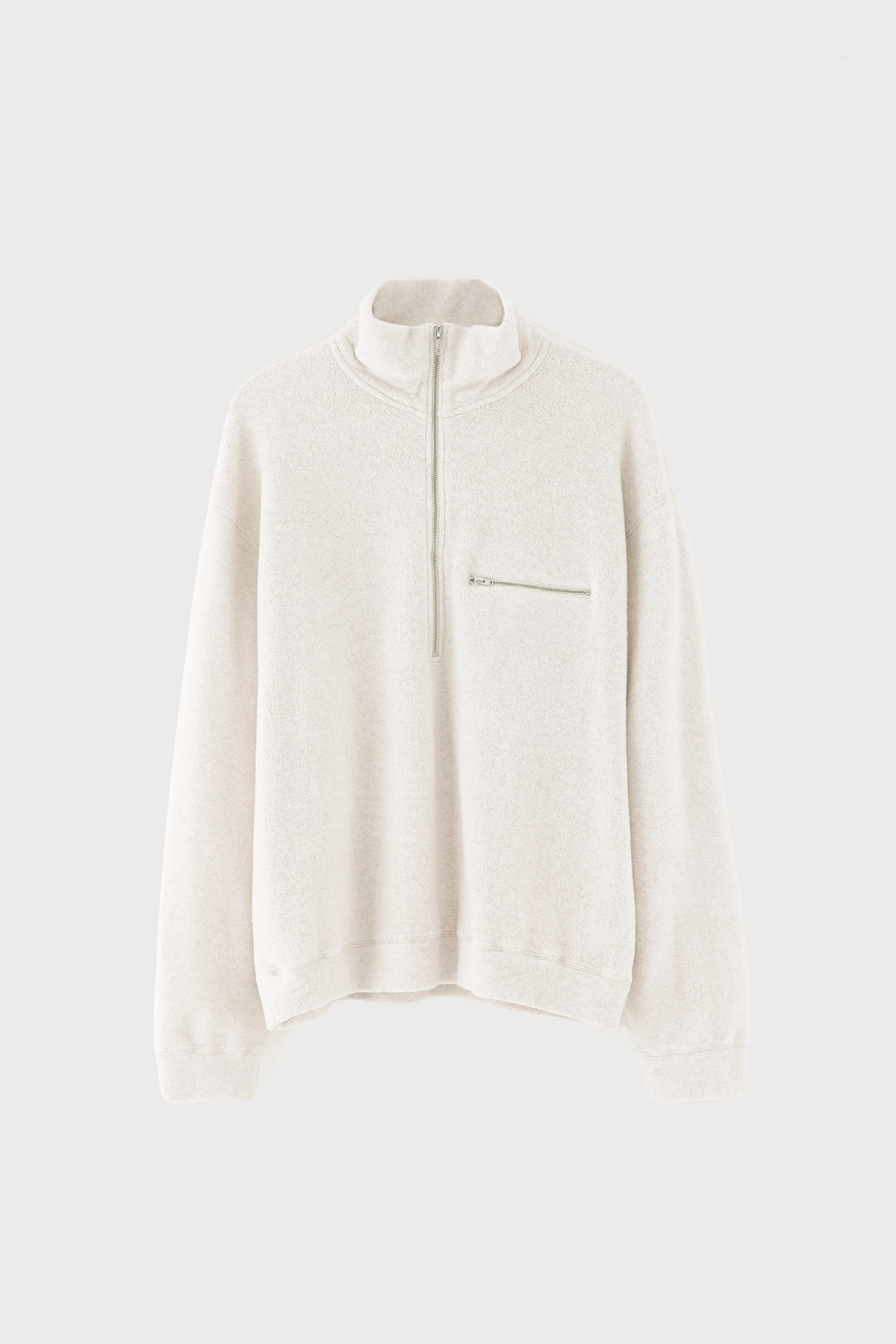 Bellerose Maber zipped-collar sweatshirt (261 / M / CALCAIRE)