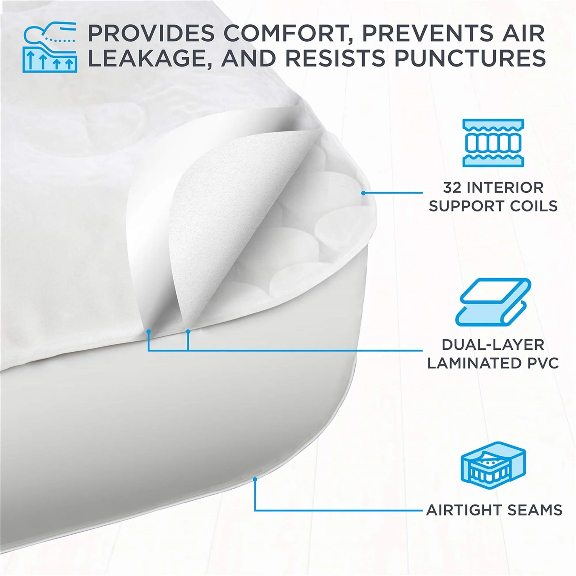 Ivation EZ-Bed 10 in Portable Air Beds with Built-in Pump, Full - Image 21