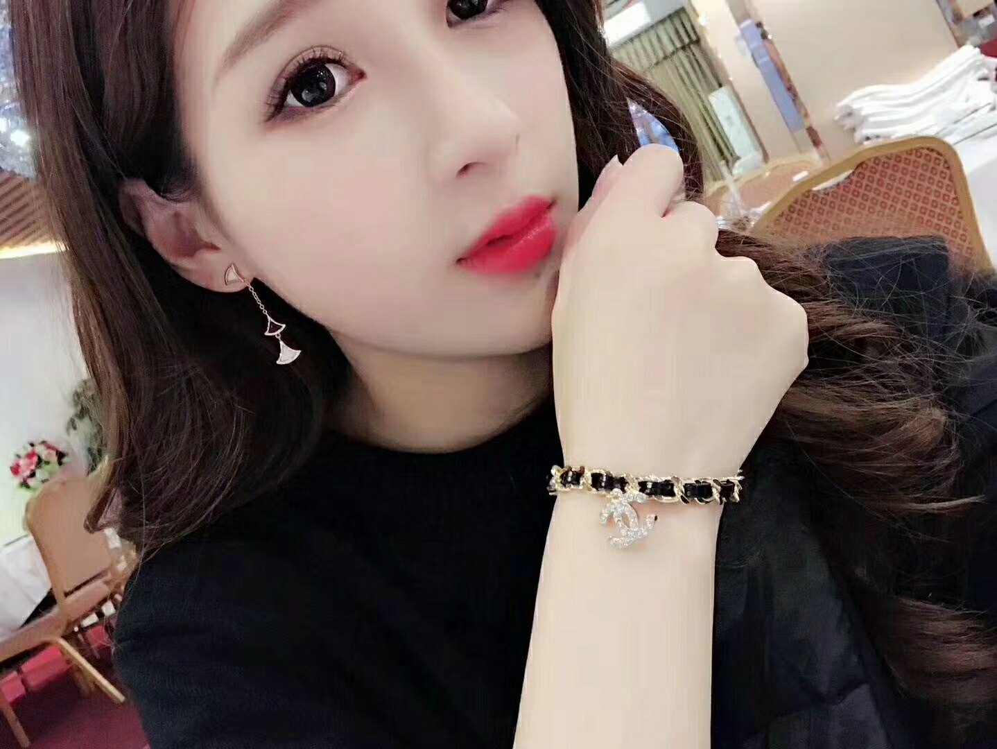 Chanel Leather Woven O Chain Bracelet Choker Necklace - Original Replica Club