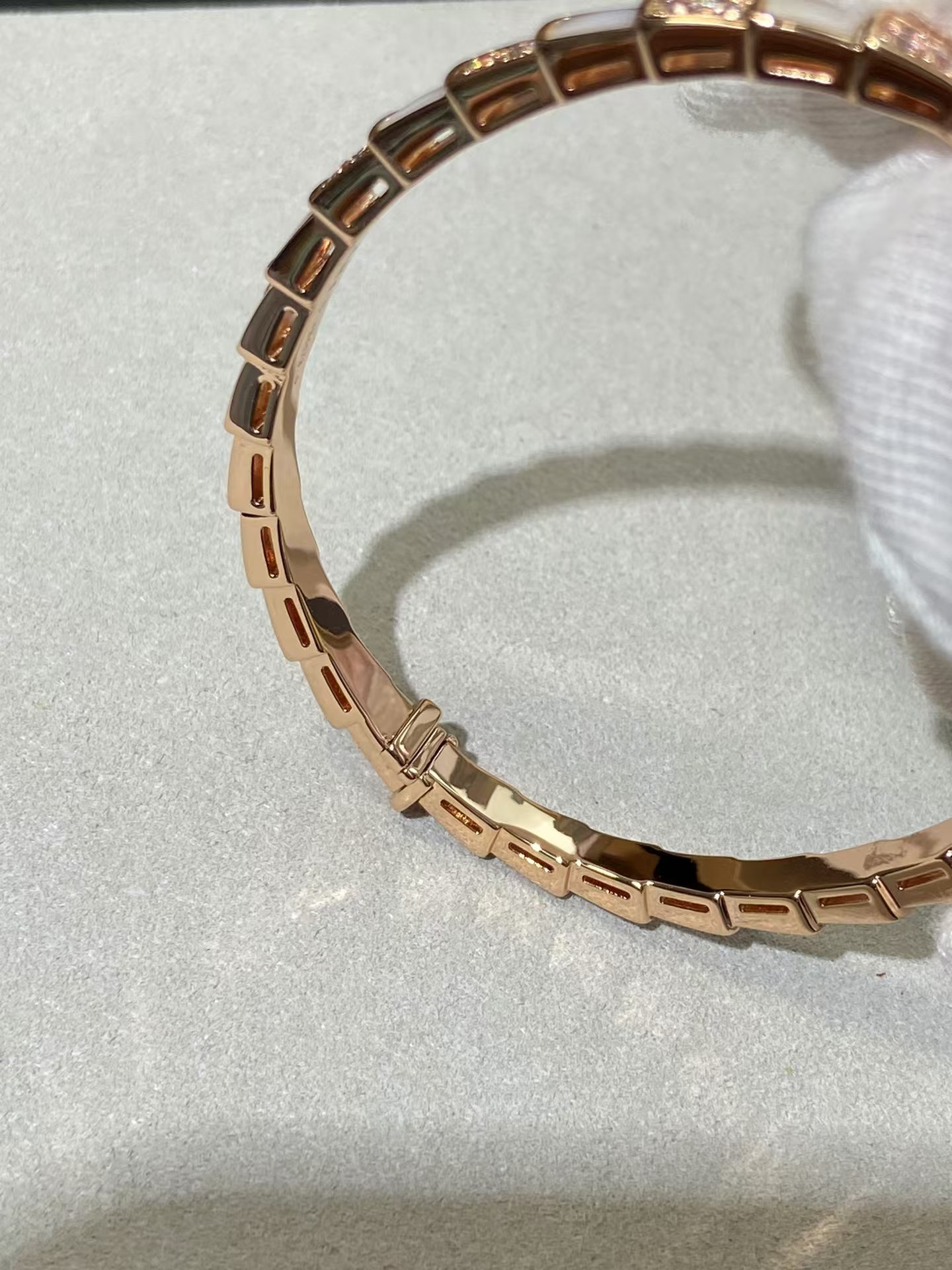 Bvlgari Serpenti Viper Bracelet Bangle in Rose Gold - Original Replica Club