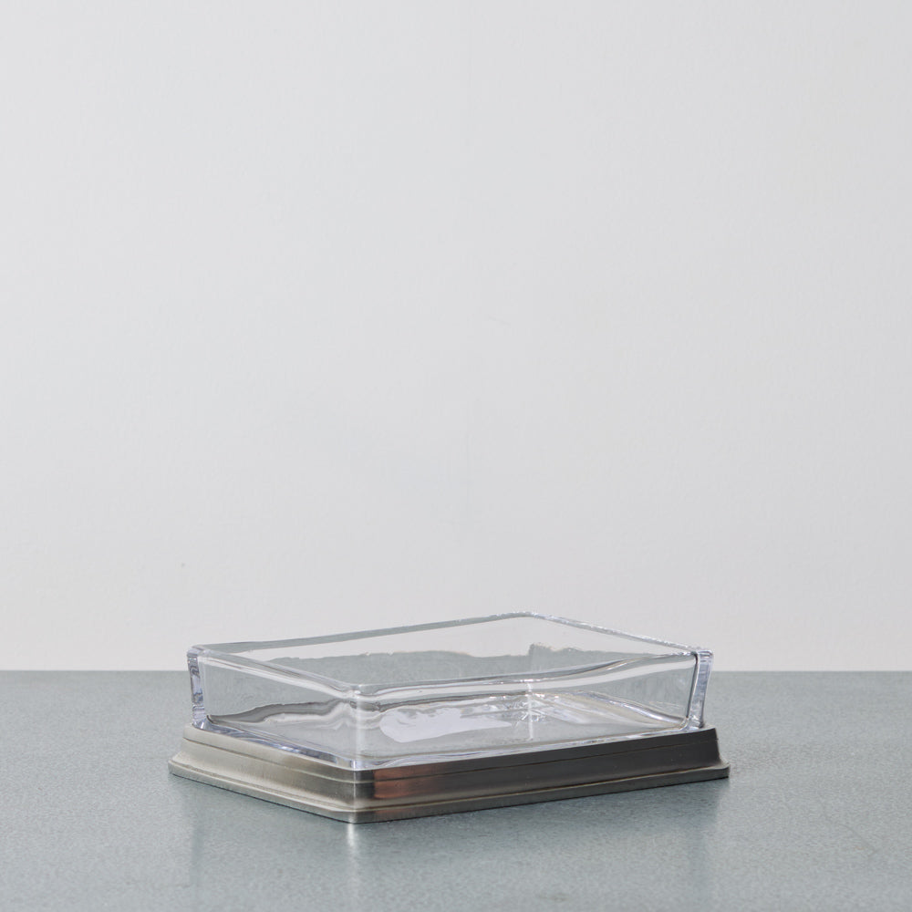 Porte savon en verre et étain - Cosi Tabellini