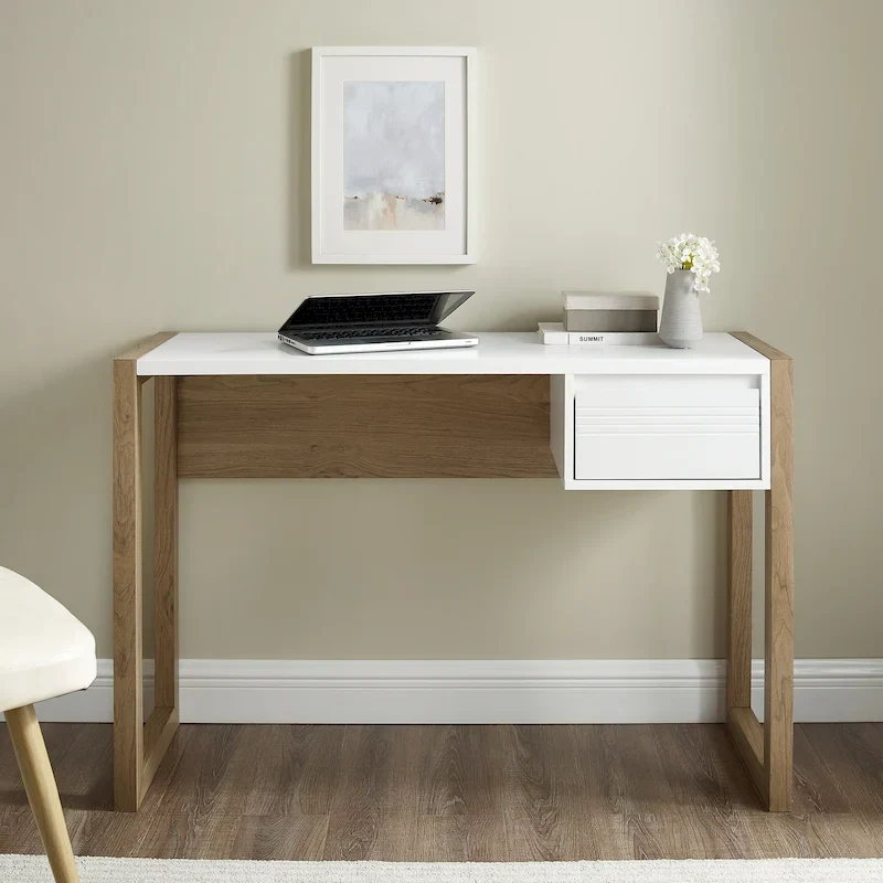 Two-Tone One-Drawer Writing Desk by Middlebrook