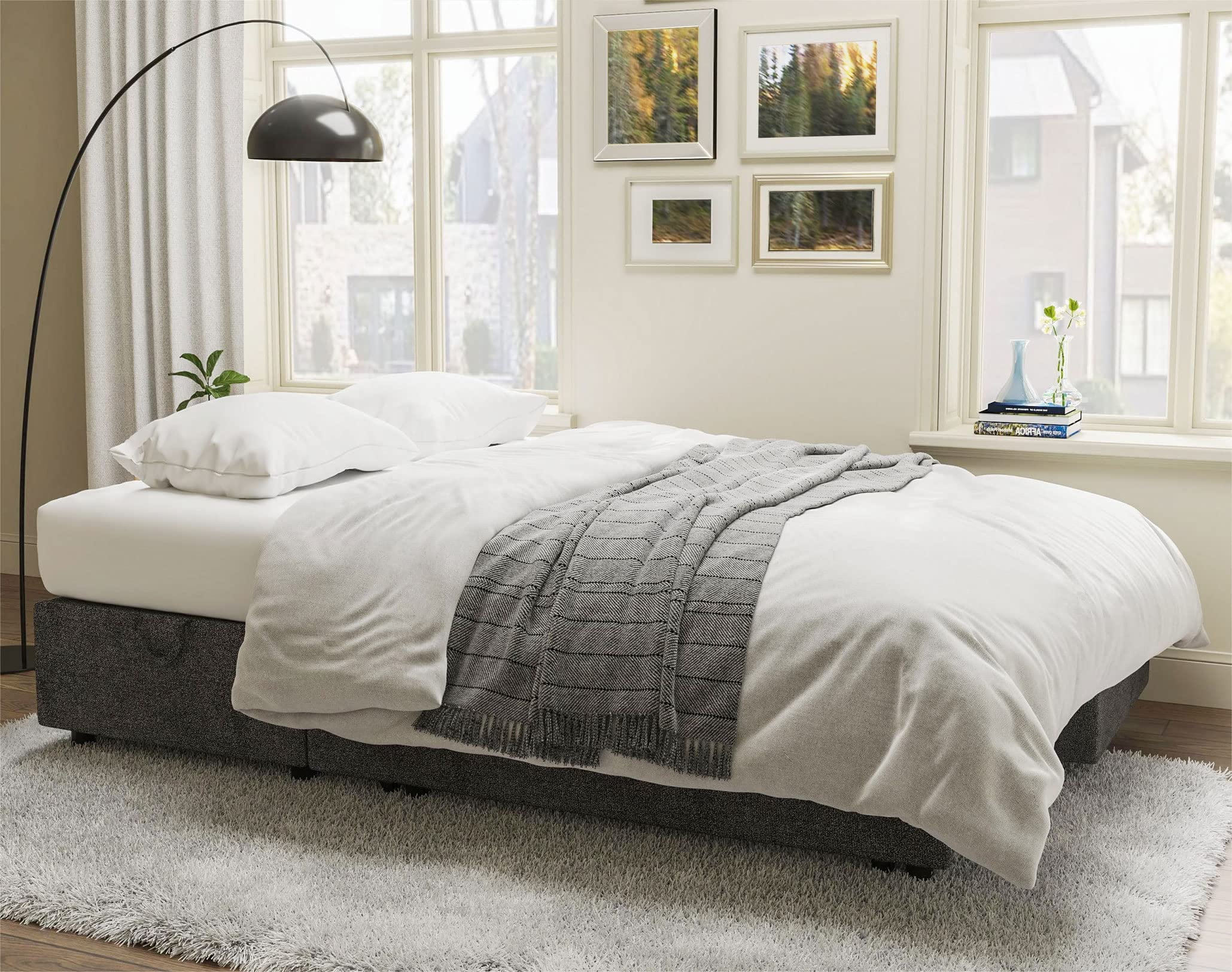 VANACC Sofa Bed, Adult Sleeper Sofa with Storage Chaise, Pull Out Couch for Bed Room, Gray Chenille - Image 18