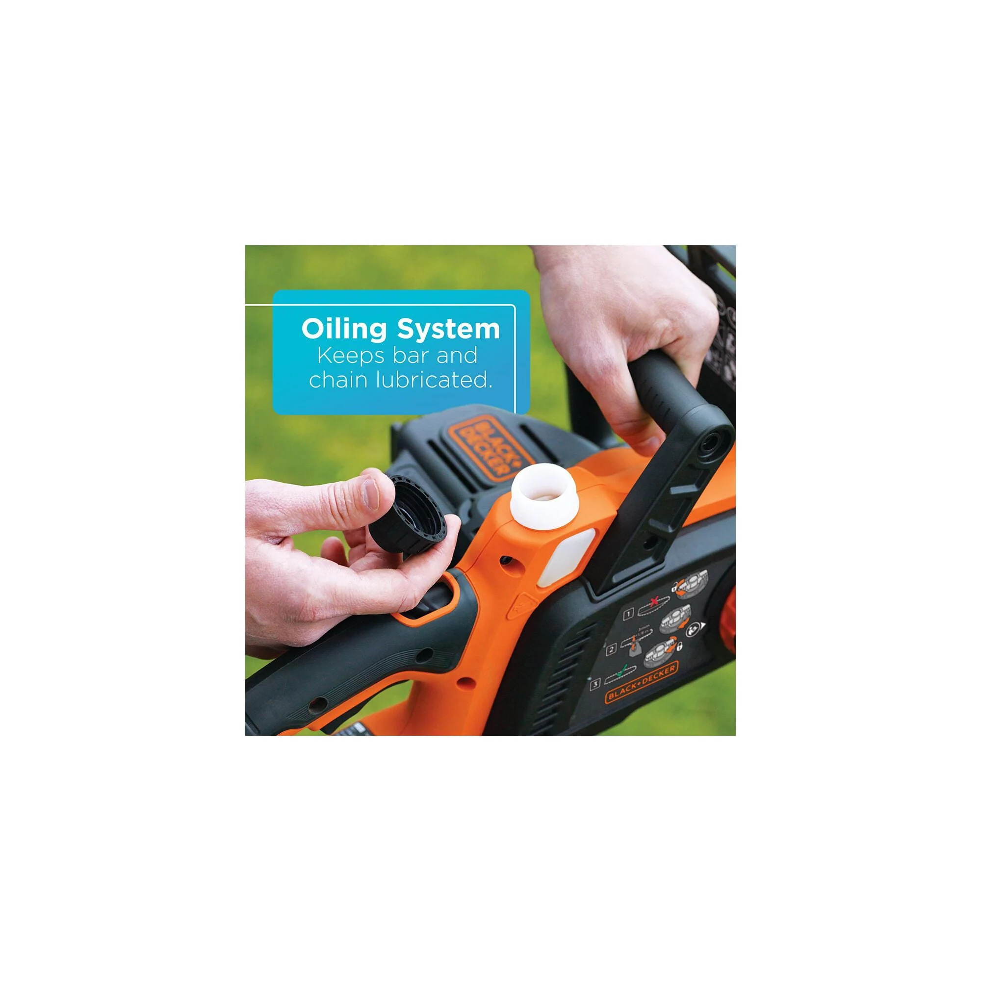 BLACK+DECKER LCS1020 20V MAX Lithium 10 in. Chainsaw - Image 5