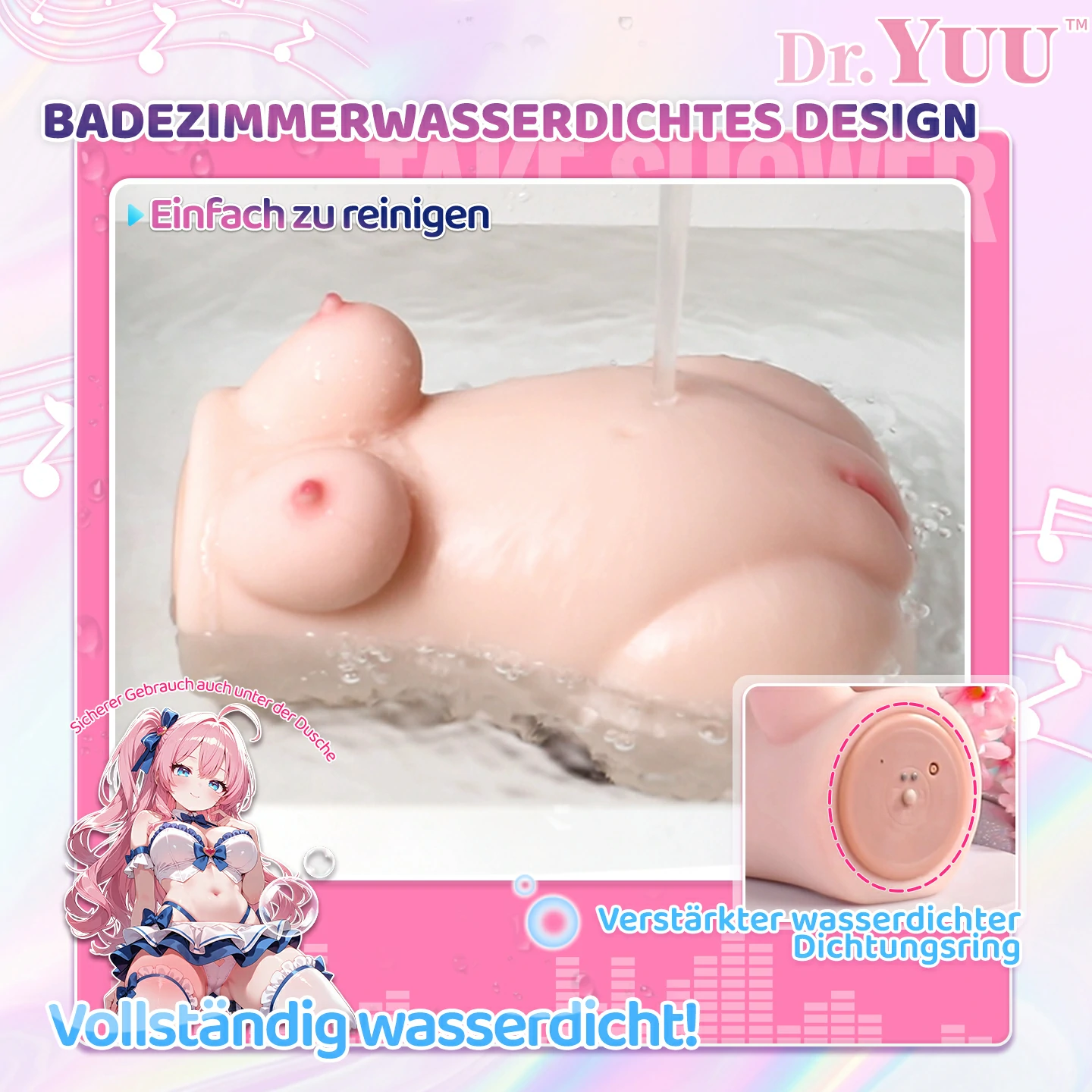 Dr.YUU Sakurako Edition elektrischer Masturbator mit Saugfunktion und Vibration – Bild 9