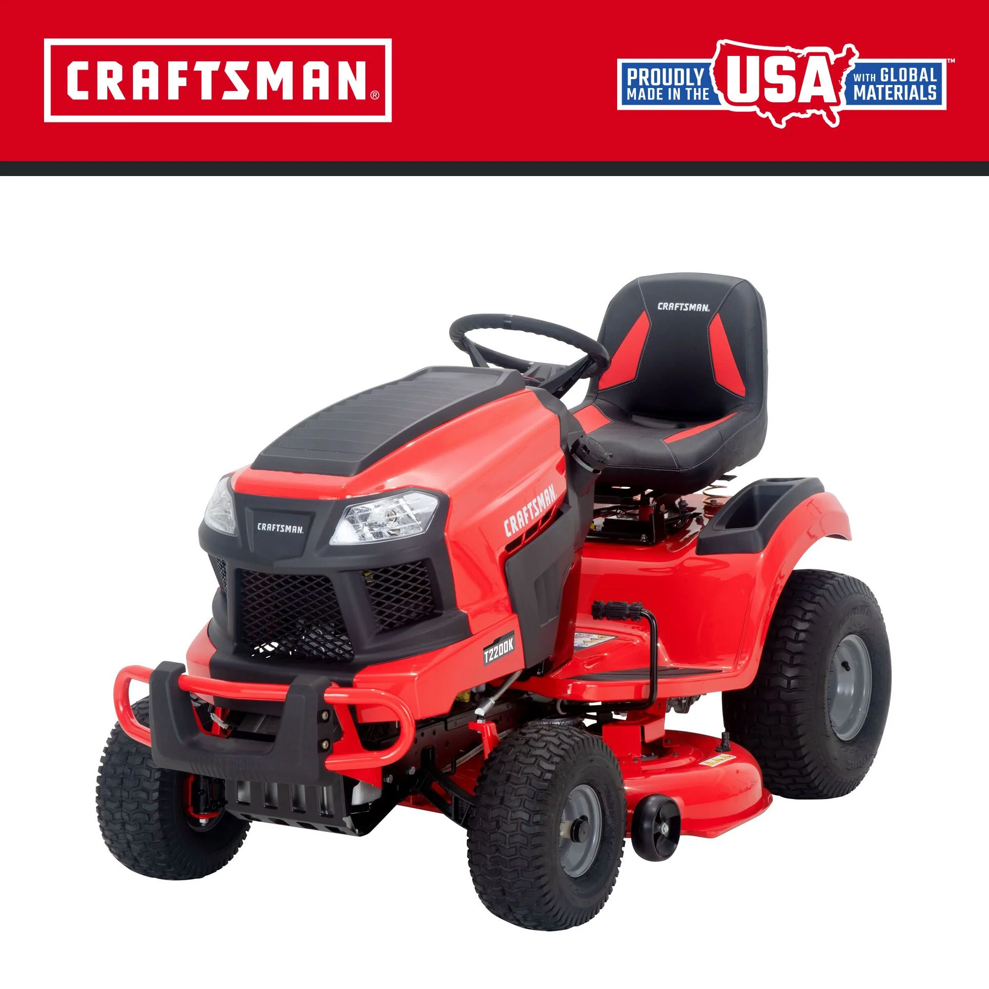 WAYFAIR CRAFTSMAN T240 Turn Tight 46-In 22-HP V-Twin Gas Riding Lawn Mower