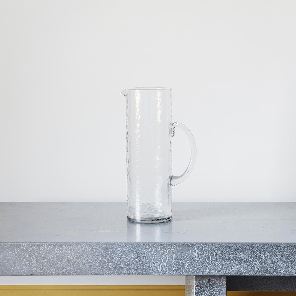 Carafe martelée - Transparent