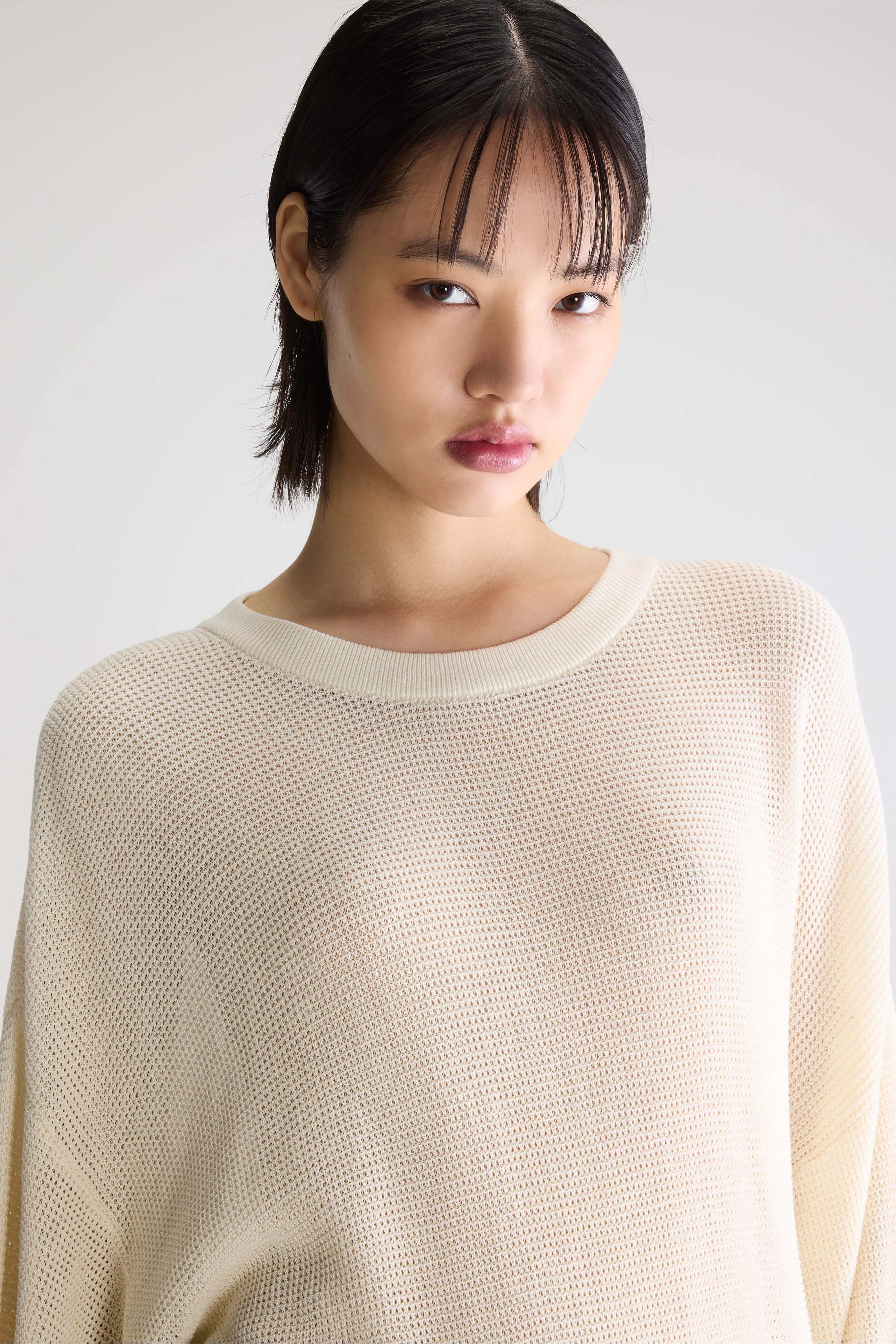 Bellerose Alie sheer knit sweater (261 / W / WHISPER)