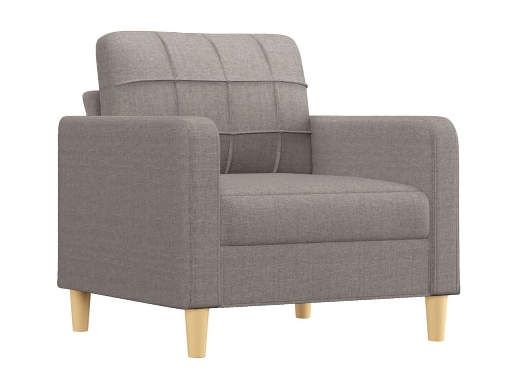 Sillón de tela gris taupé 60 cm