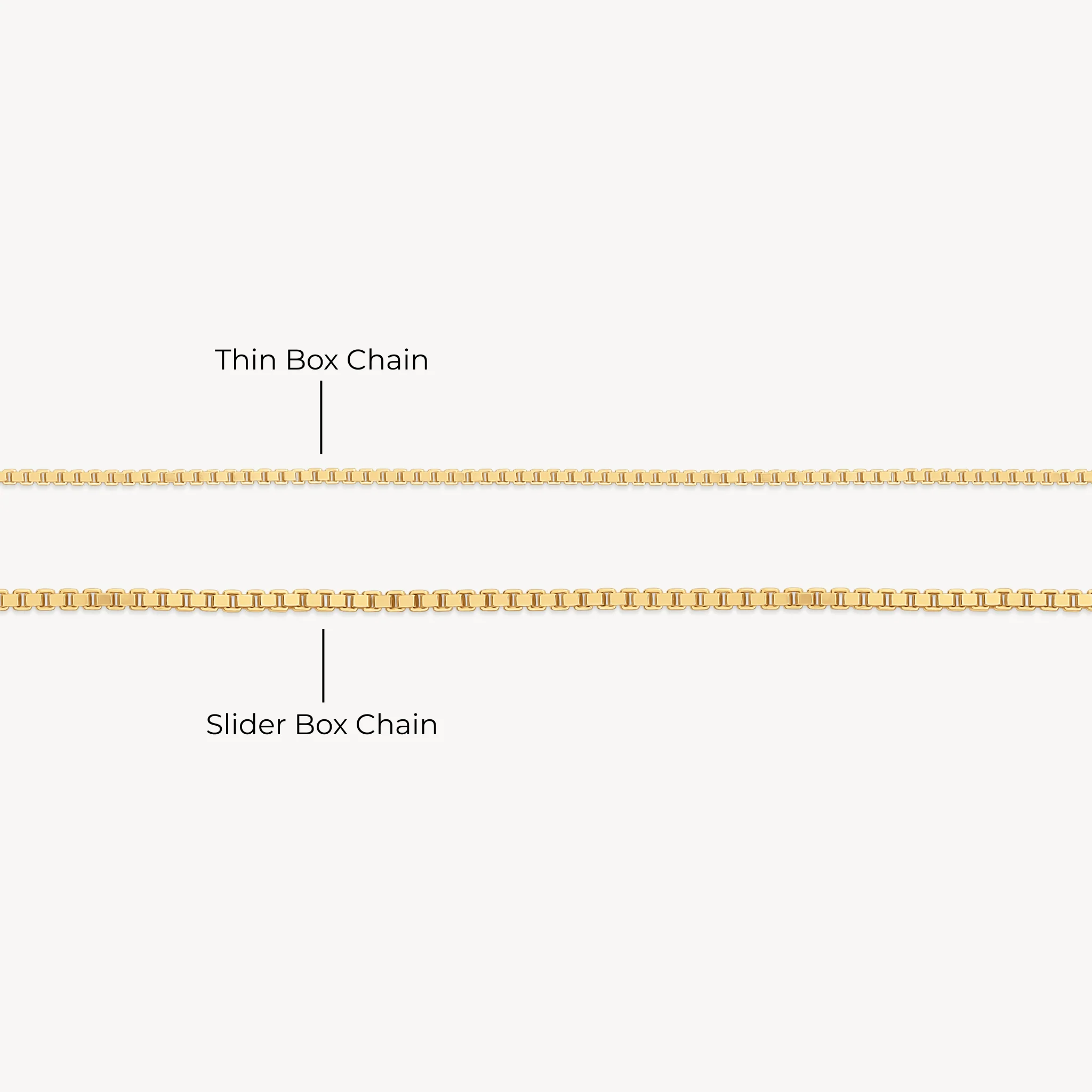 Box Chain Slider Necklace