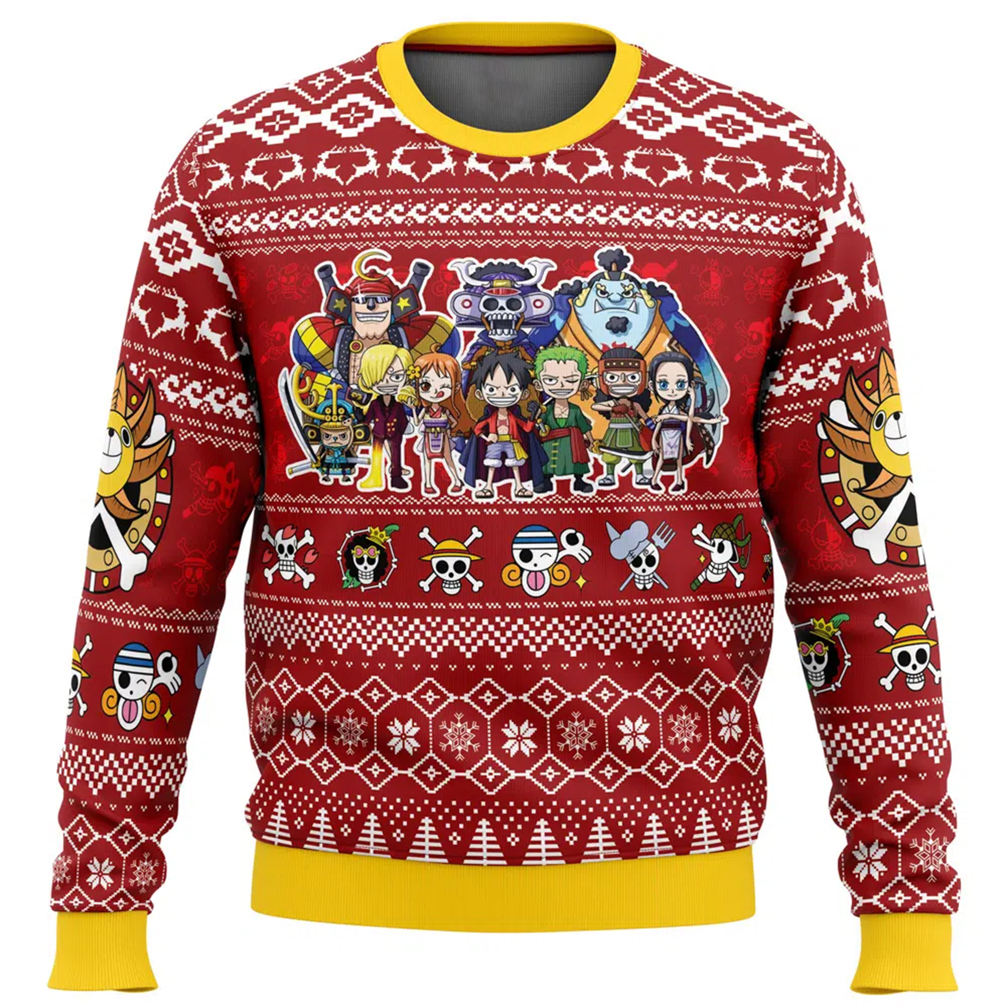 Unisex Anime Ugly Christmas Sweater TeeThreads Sustain the Scene with Custom Apparel
