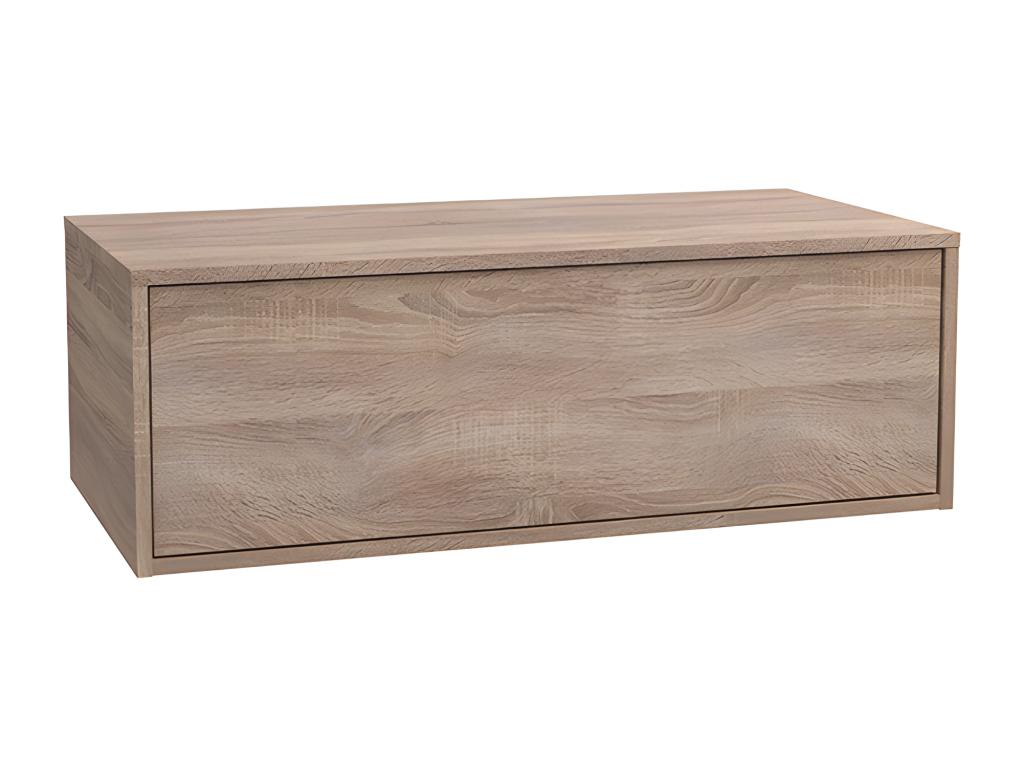 Mueble de baño flotante bajolavabo - Color natural claro - 94 cm - TEANA II