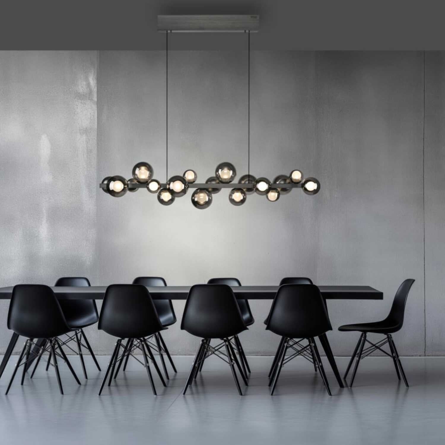 Neuhaus PURE® Hanglamp Pure E-Popup Grey L 120cm incl. Remote