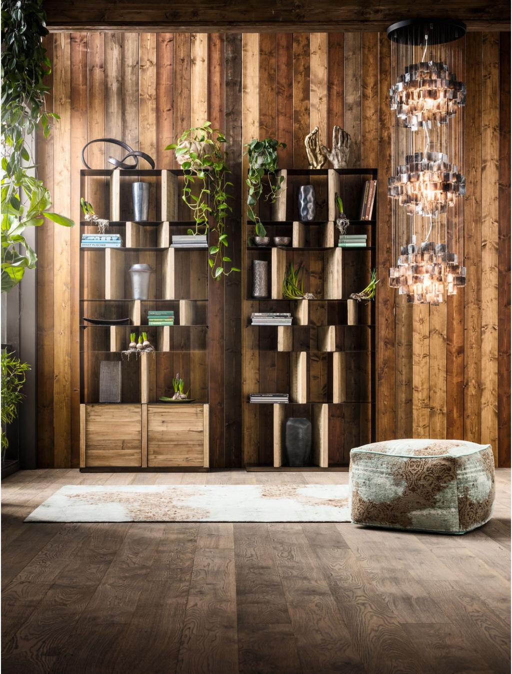 Kare Design - Boekenkast Storm - 100x234 - Zwart Metaal