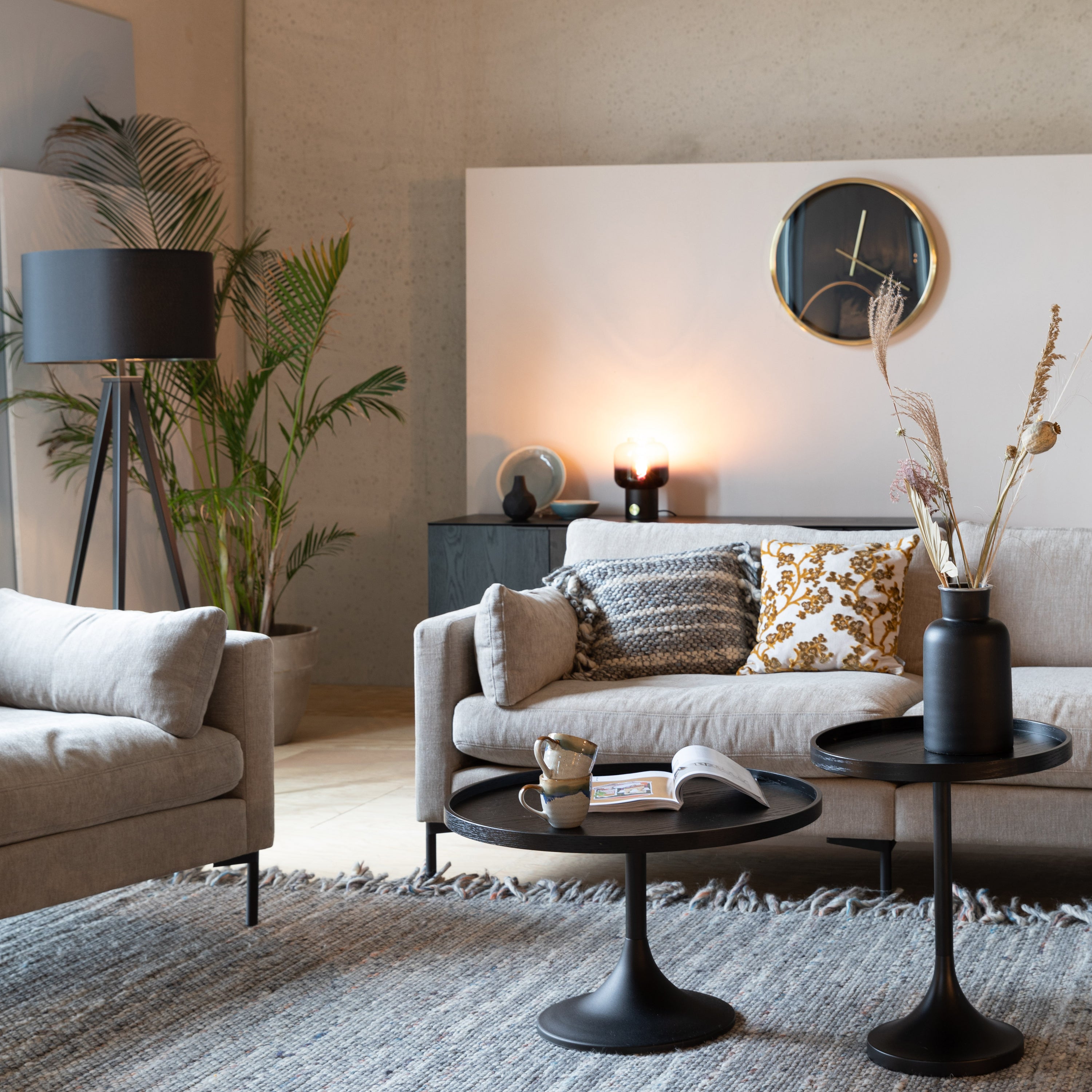 Zuiver Summer 3-zitsbank - Antraciet