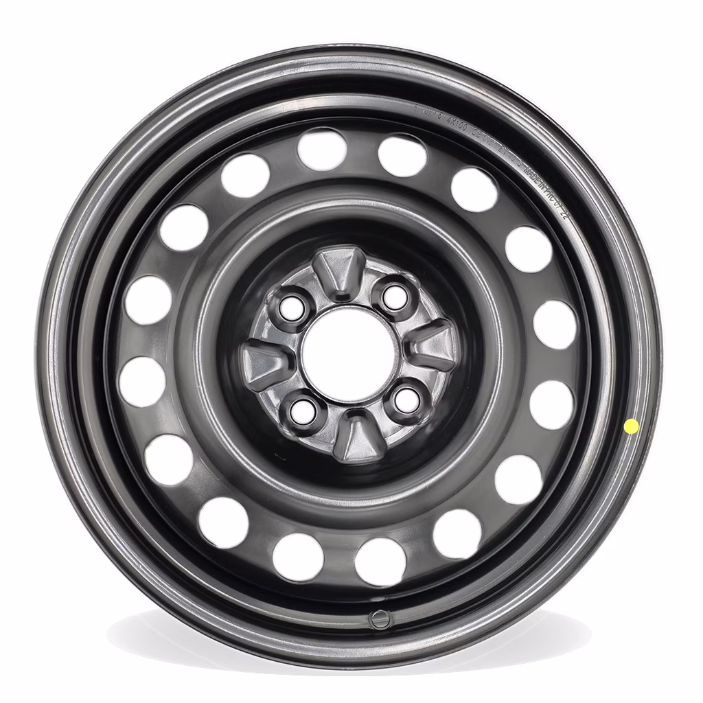 15" Single 15X5.5 Black Steel Wheel for Nissan Versa 2013 - 2019 OEM Design Replacement Rim