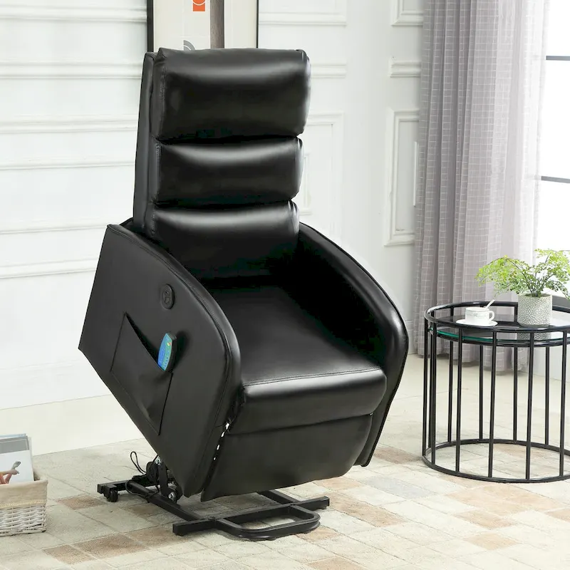 AVAWING Contemporary Electric Recliner with Power Lift and Massage Features