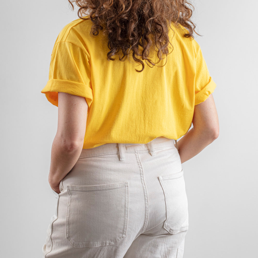 Merci - T-shirt Merci 111 - Jaune