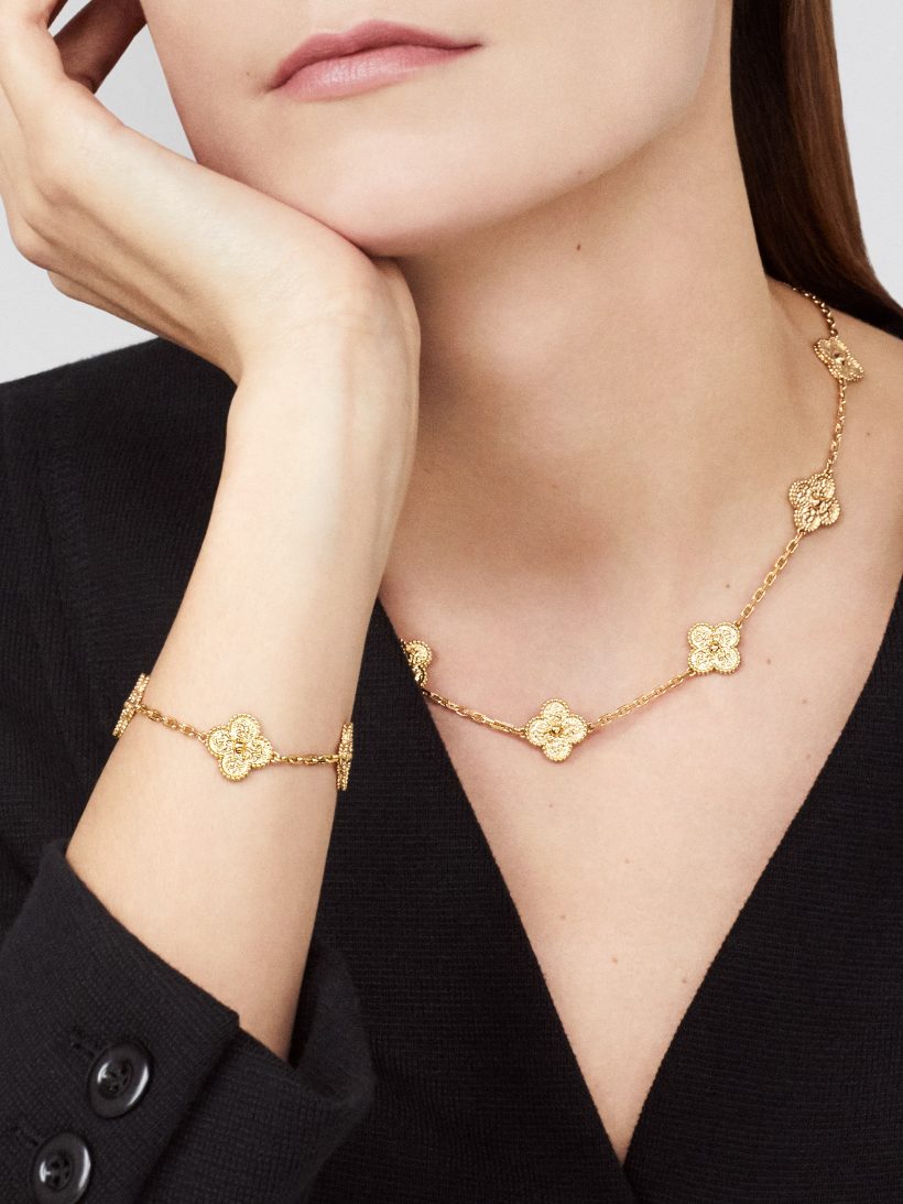 Replicate Vintage Alhambra bracelet, 5 motifs(1:1 replica) - Original Replica Club