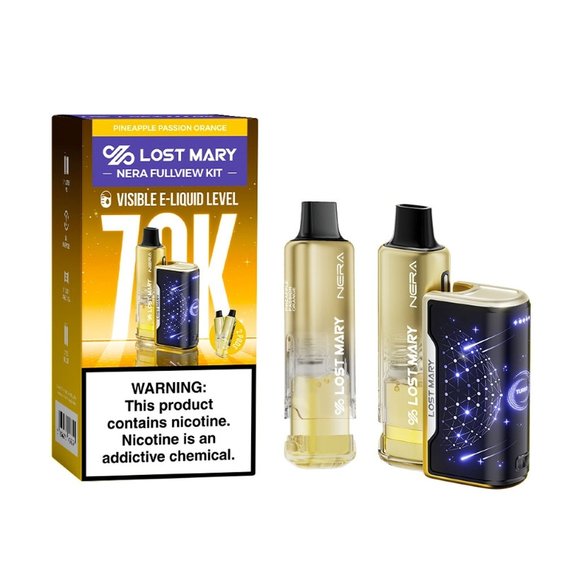 Lost Mary Nera Fullview 70K Disposable Vape Kit 24ml 5% (70000 Puffs)