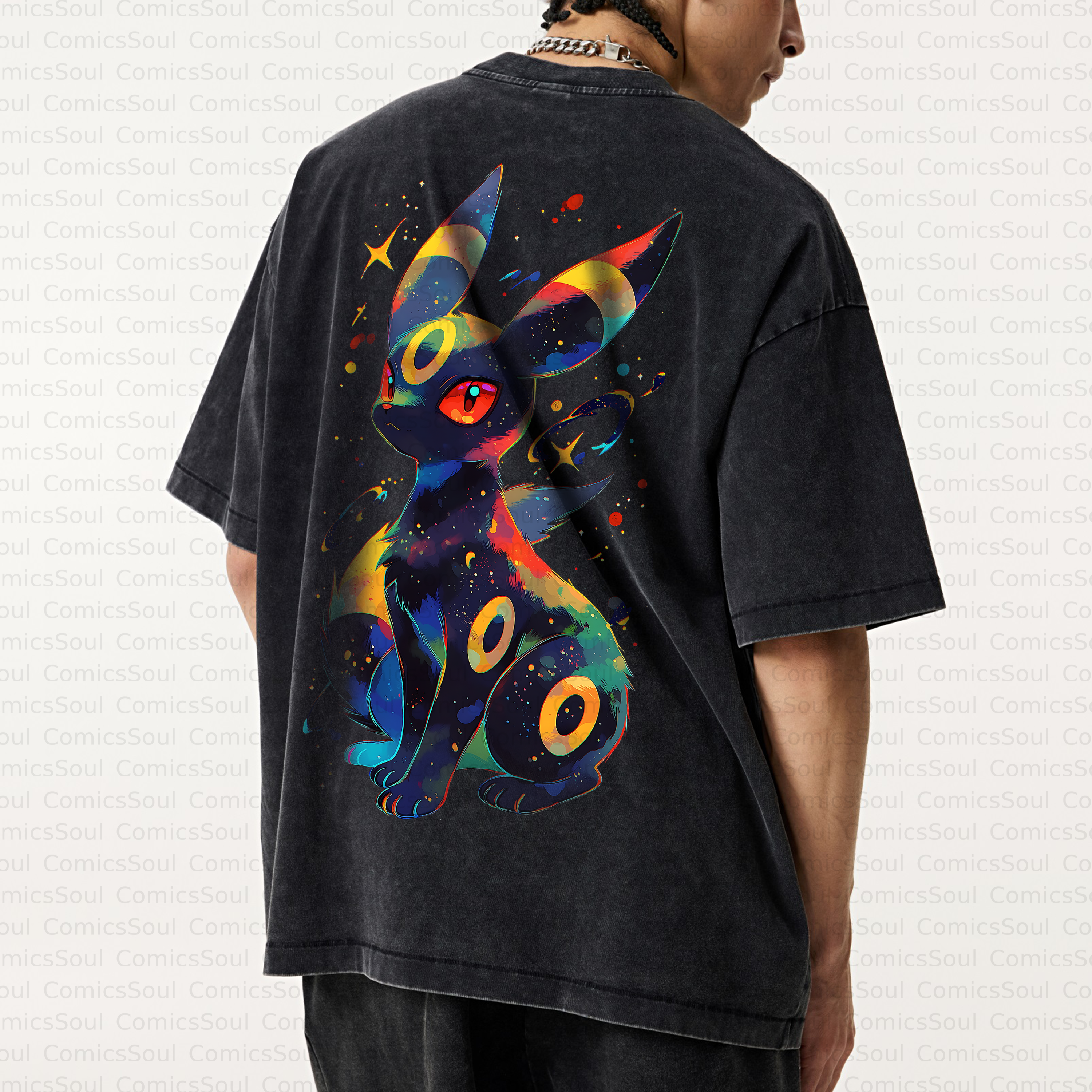 Unisex Anime Inspired Vintage Washed T-Shirt