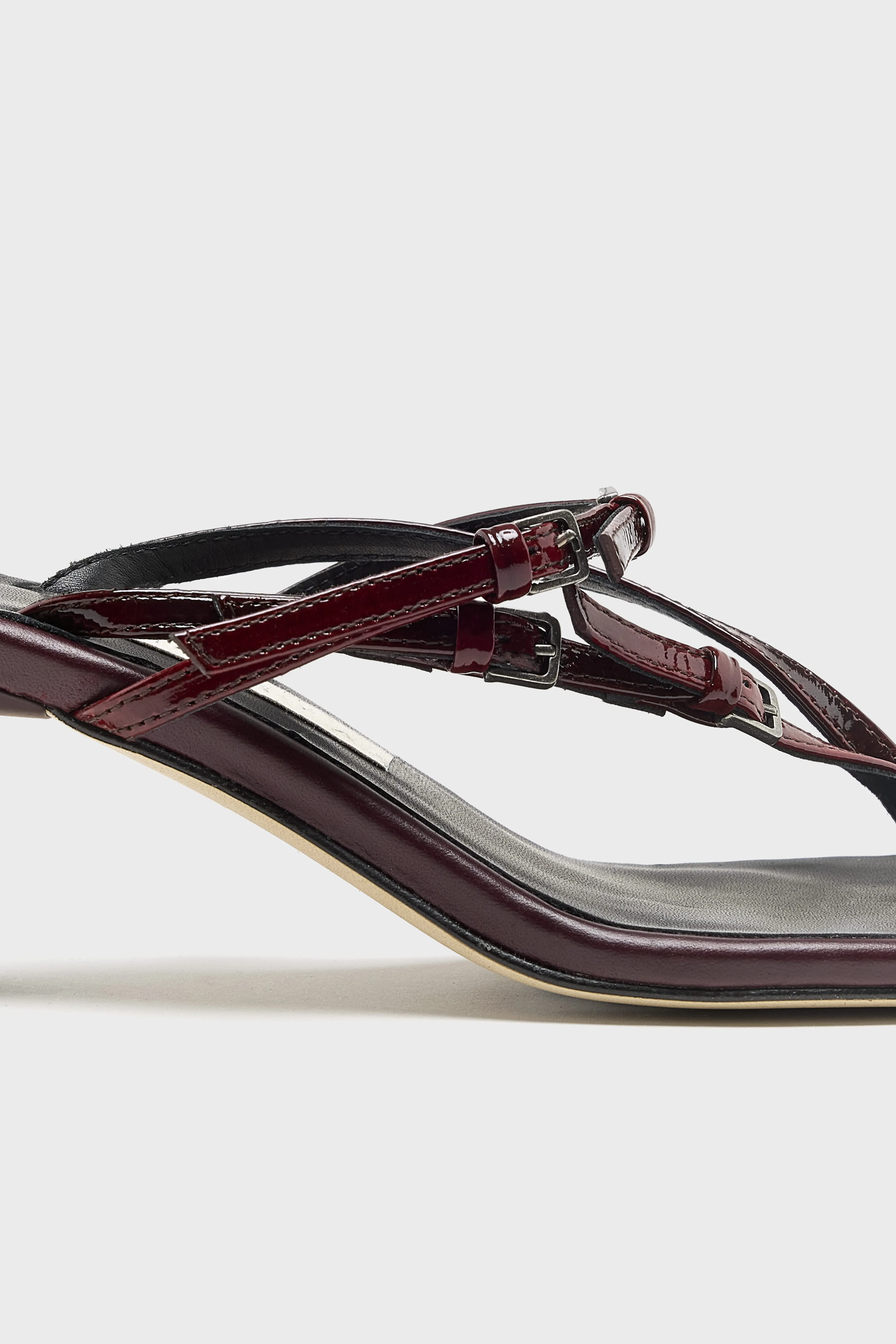 Bellerose Abisai Mini Buckled Sandals  (261 / W / BURGUNDY)