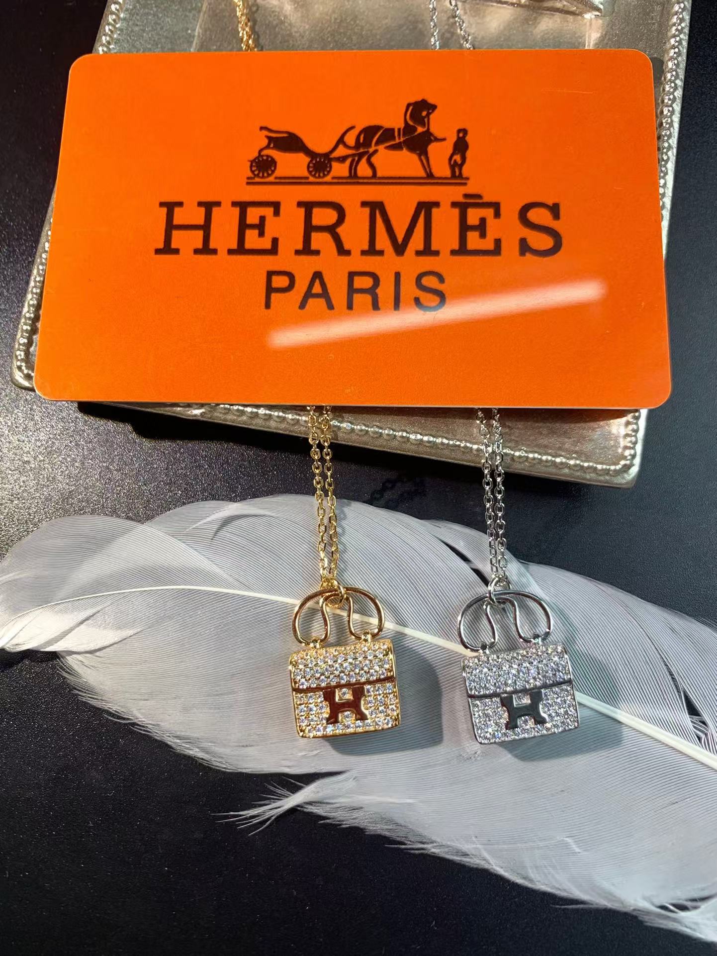 Hermes Bag Pendant Necklace - Original Replica Club