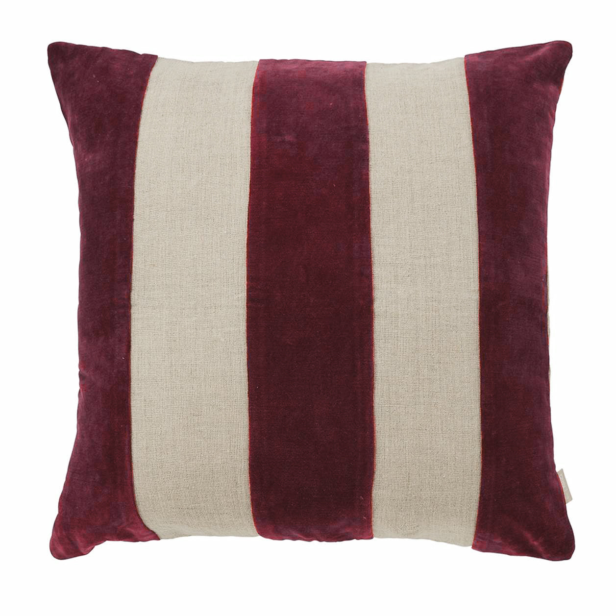 Blokker Stripe Sierkussen 50 x 50 cm - Aubergine