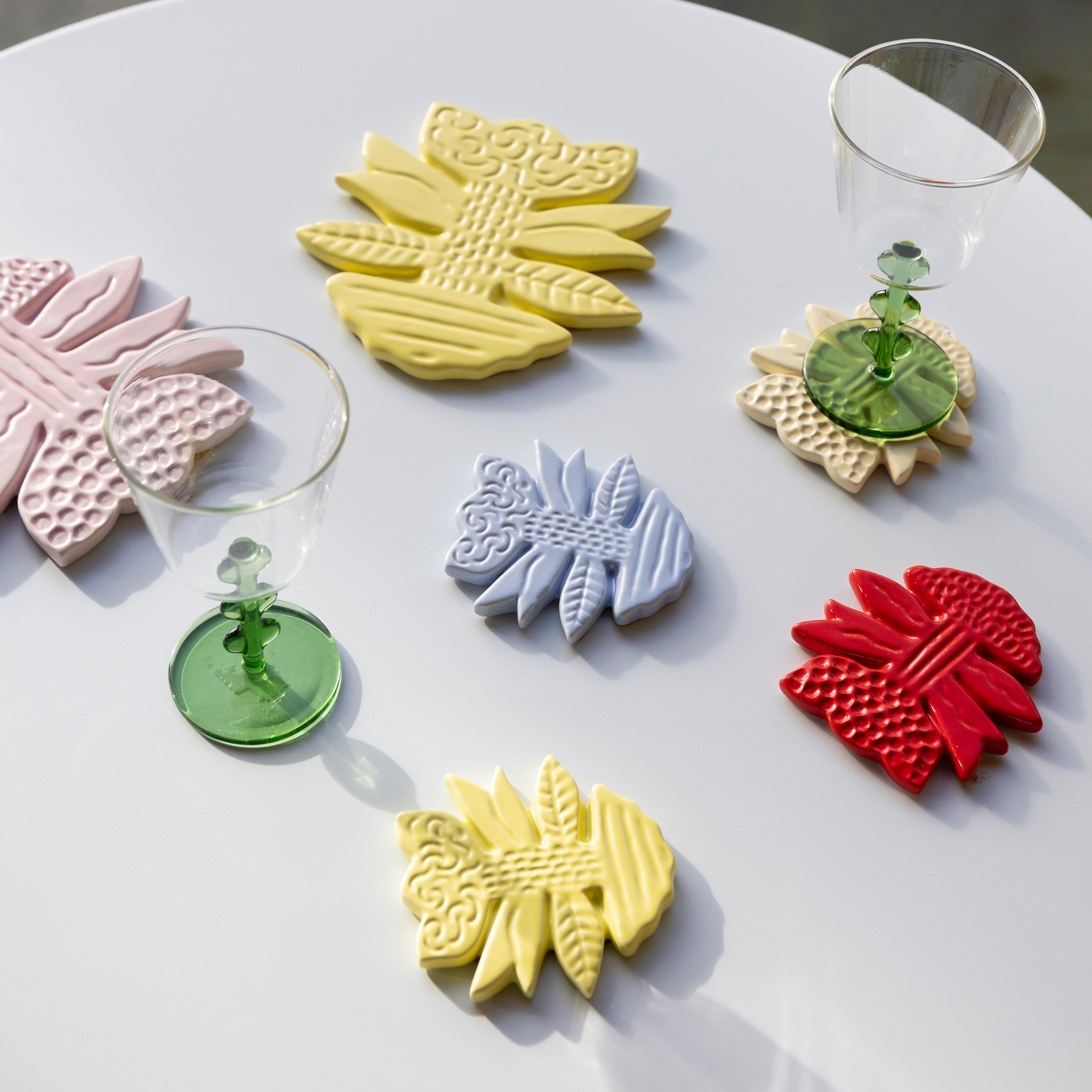 &k amsterdam Blume Onderzetter - Set van 4