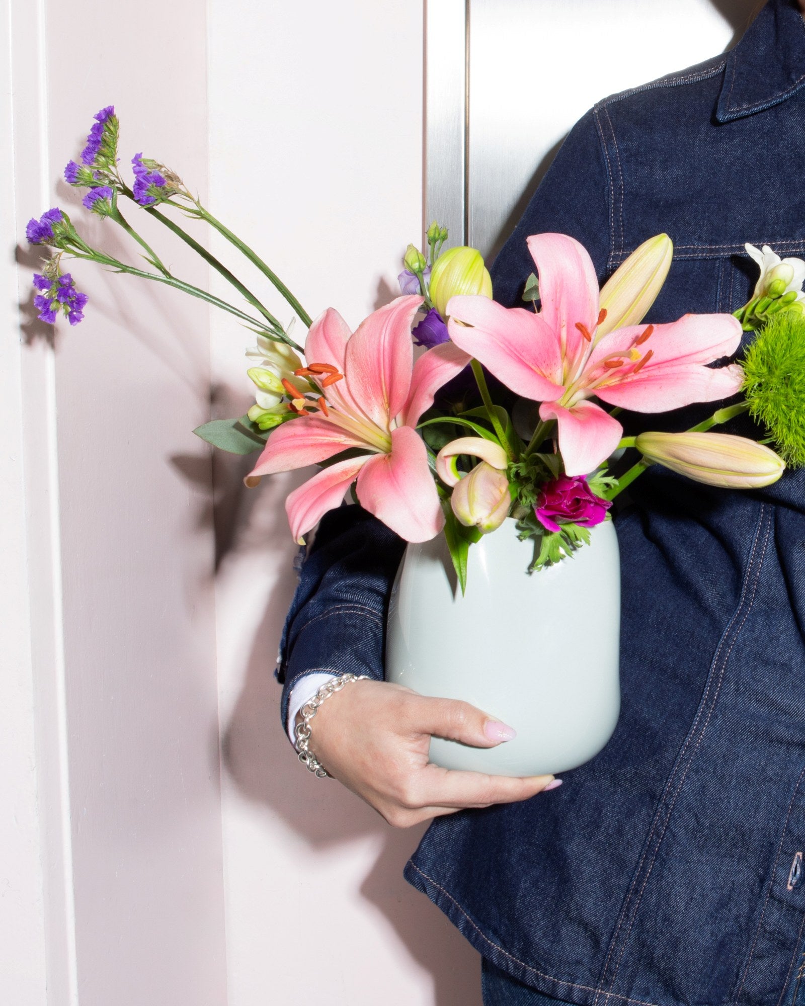 João Vase M hellblau salbei
