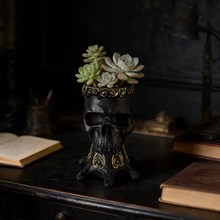 SkullVase™ Gothic Skull Vase & Pen Holder