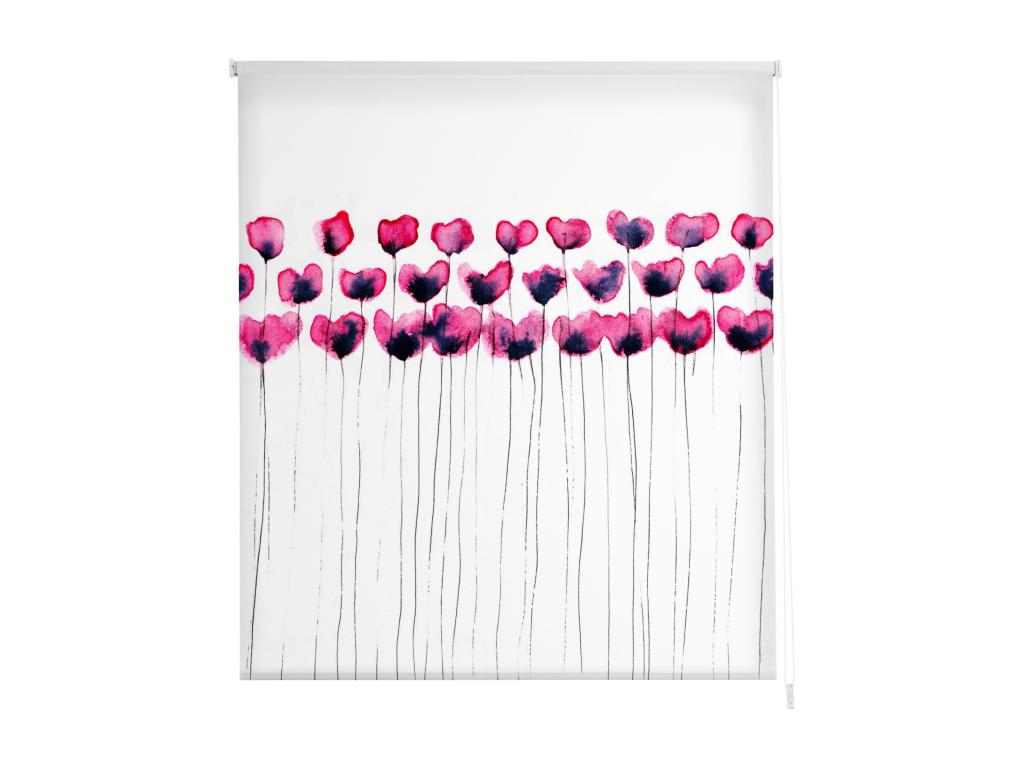 Laocacasas | Estores Personalizados FLORES y PLANTAS | 130 x 180 cm (Ancho por Alto) Tamaño de Tela 127 x 175 cm | Modelo F-3133 Color Unico