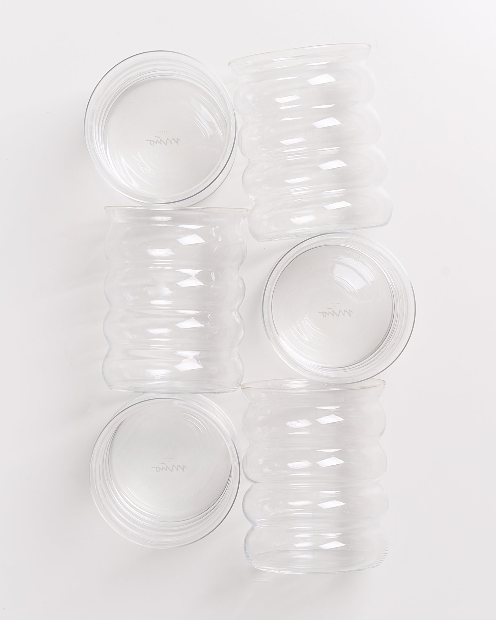 Joia Glas groß bubble transparent 6er-Set