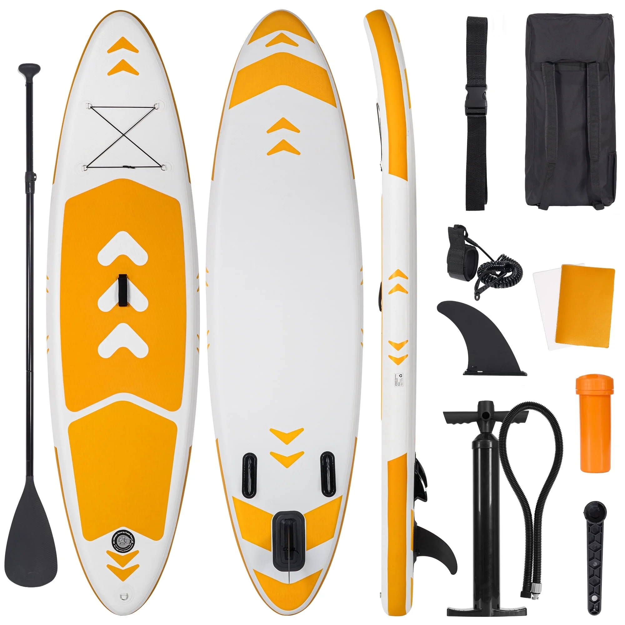 Naipo 120"x30"x6" Inflatable Paddle Board Stand Up Paddle Board SUP Board Ultra-Light (17LBS) For Summer Surfing, Orange - Image 4