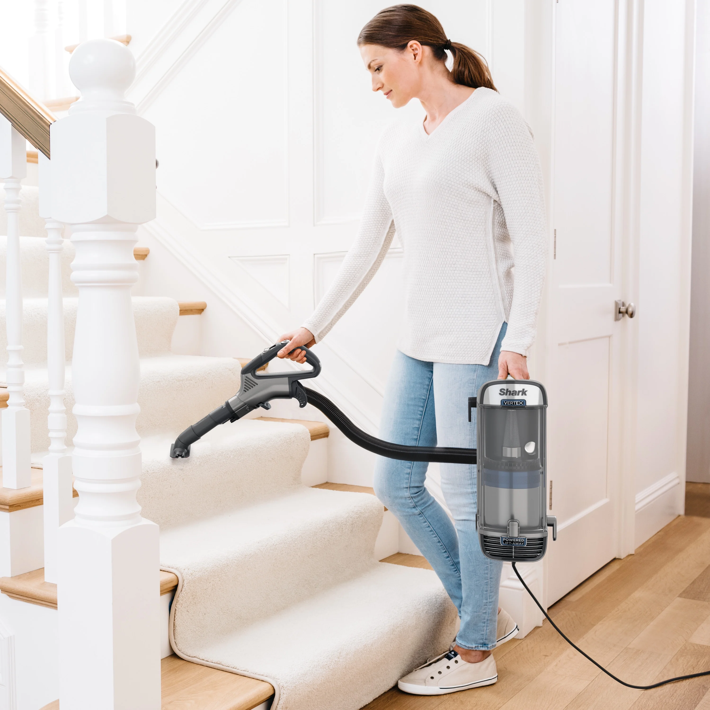Shark? Vertex DuoClean? PowerFin Upright Vacuum Powered Lift-Away?, Self-Cleaning Brushroll, AZ2000 - Image 12